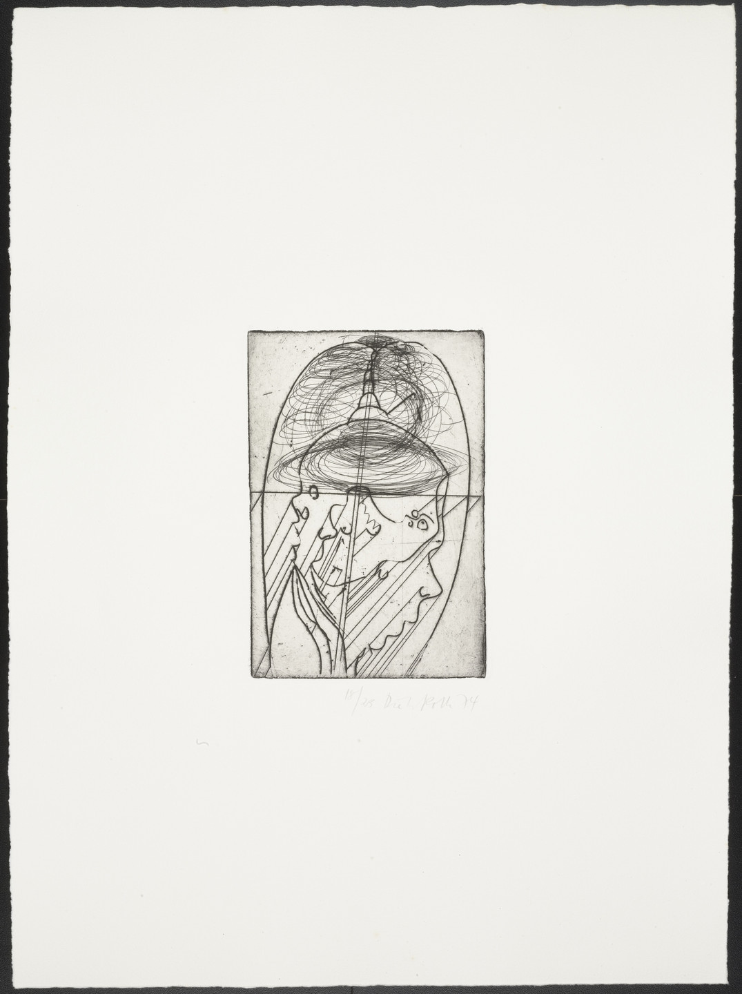 Dieter Roth. Untitled from 22 Doubleheads. 1974