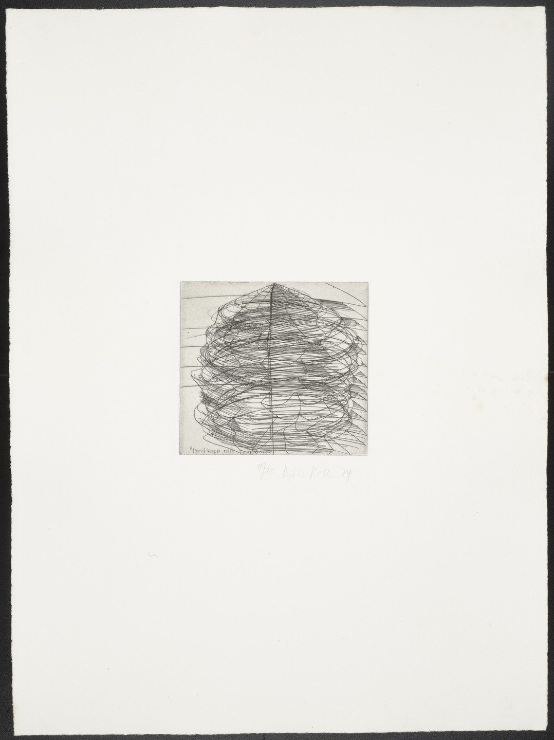 Dieter Roth. Untitled from 22 Doubleheads. 1974