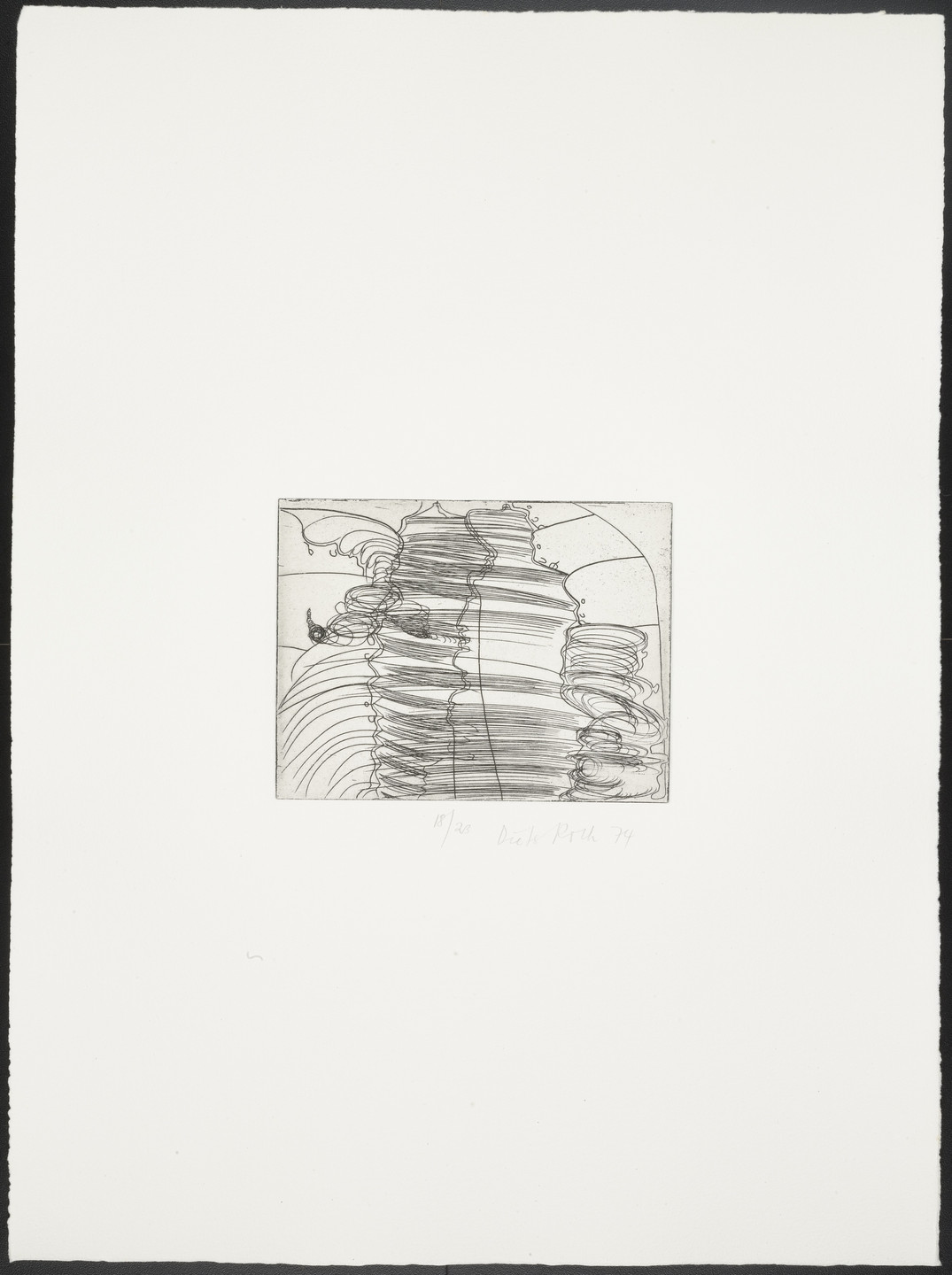 Dieter Roth. Untitled from 22 Doubleheads. 1974