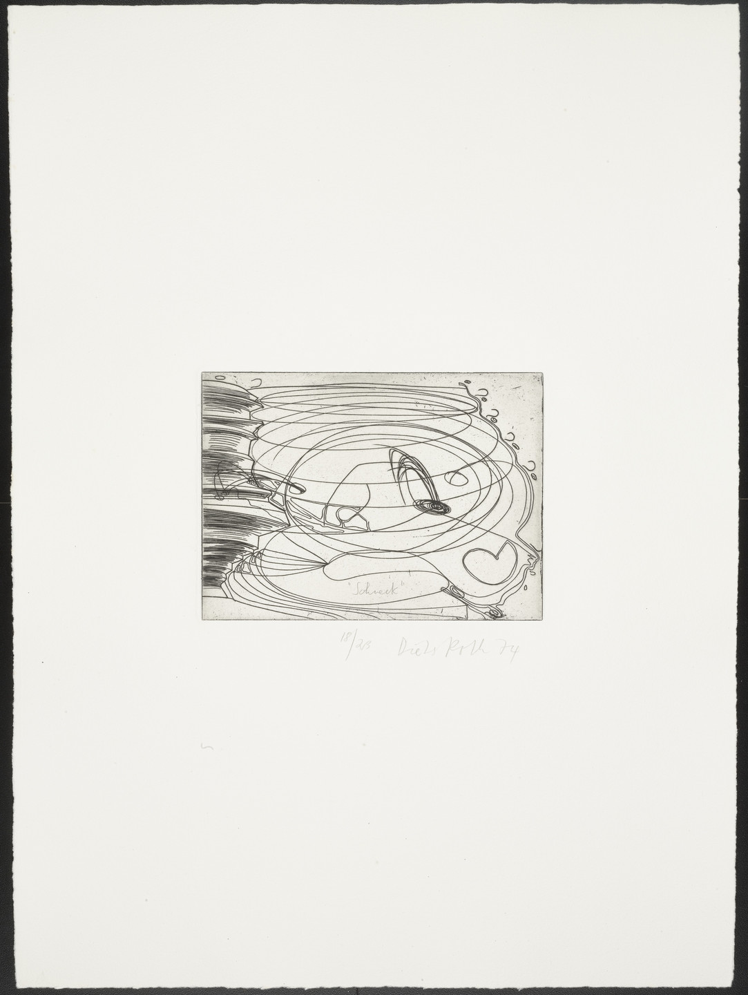 Dieter Roth. Untitled from 22 Doubleheads. 1974