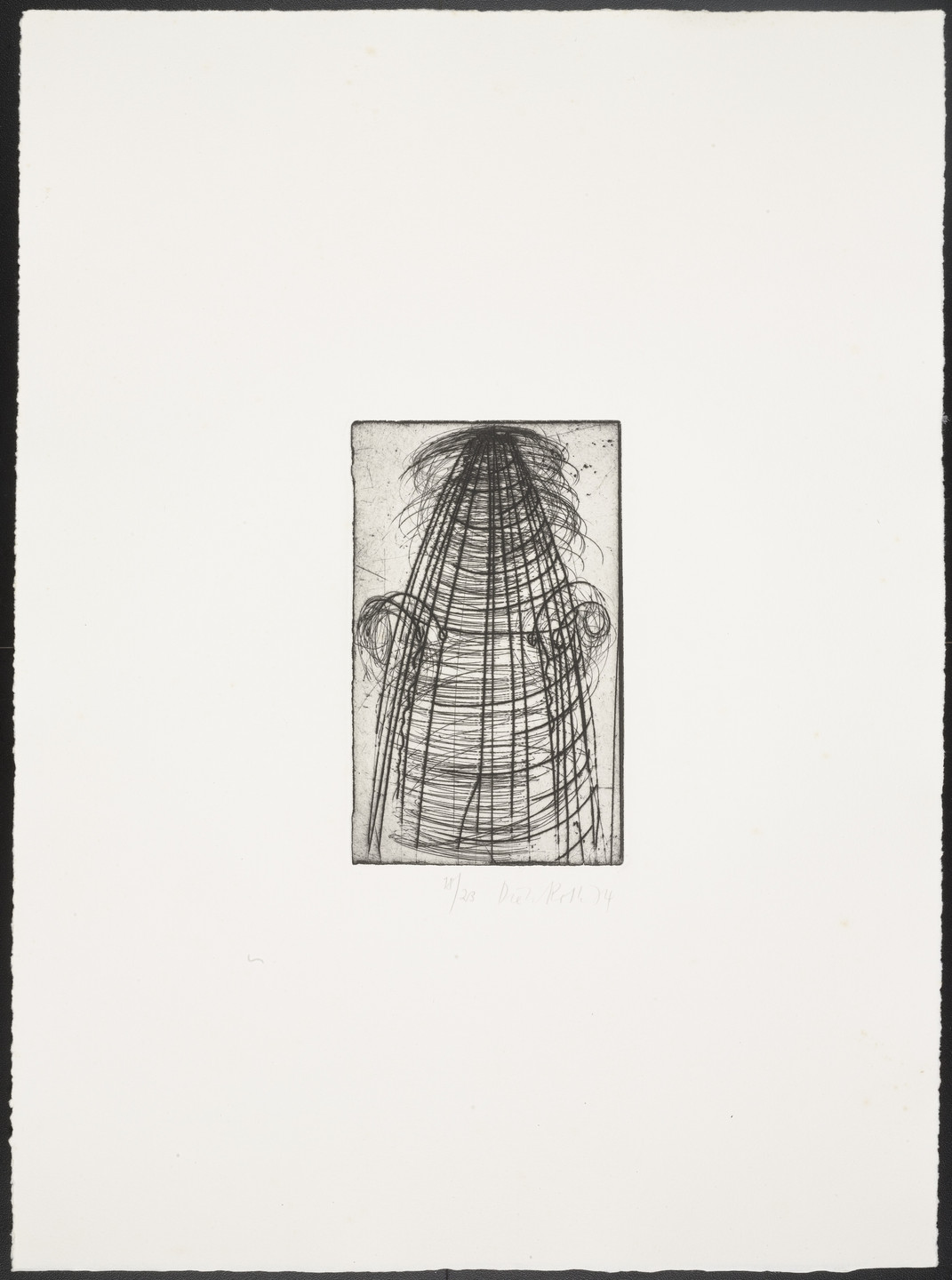 Dieter Roth. Untitled from 22 Doubleheads. 1974