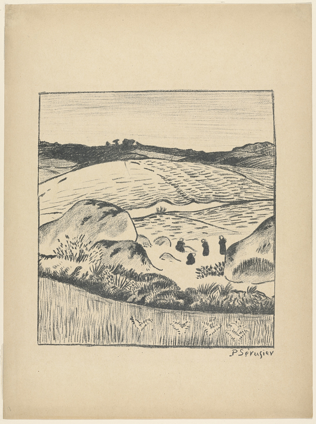 Paul Sérusier. Landscape in Brittany. March 1895