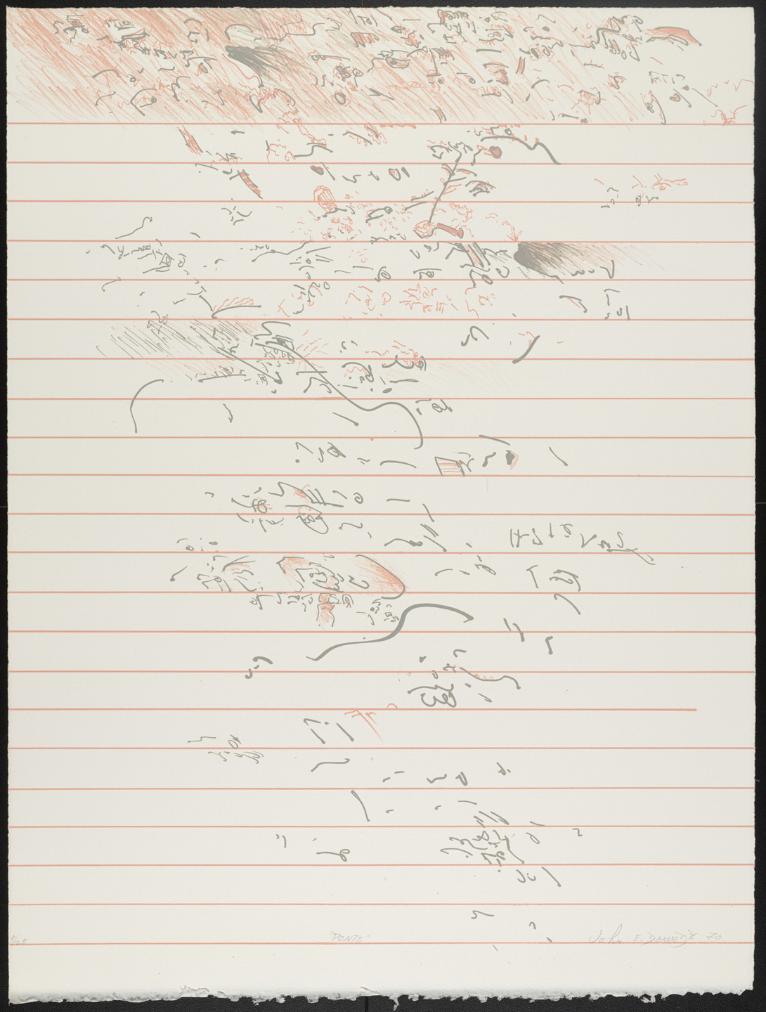 John Edward Dowell. Ponte from Visual Poems. 1970, published 1971