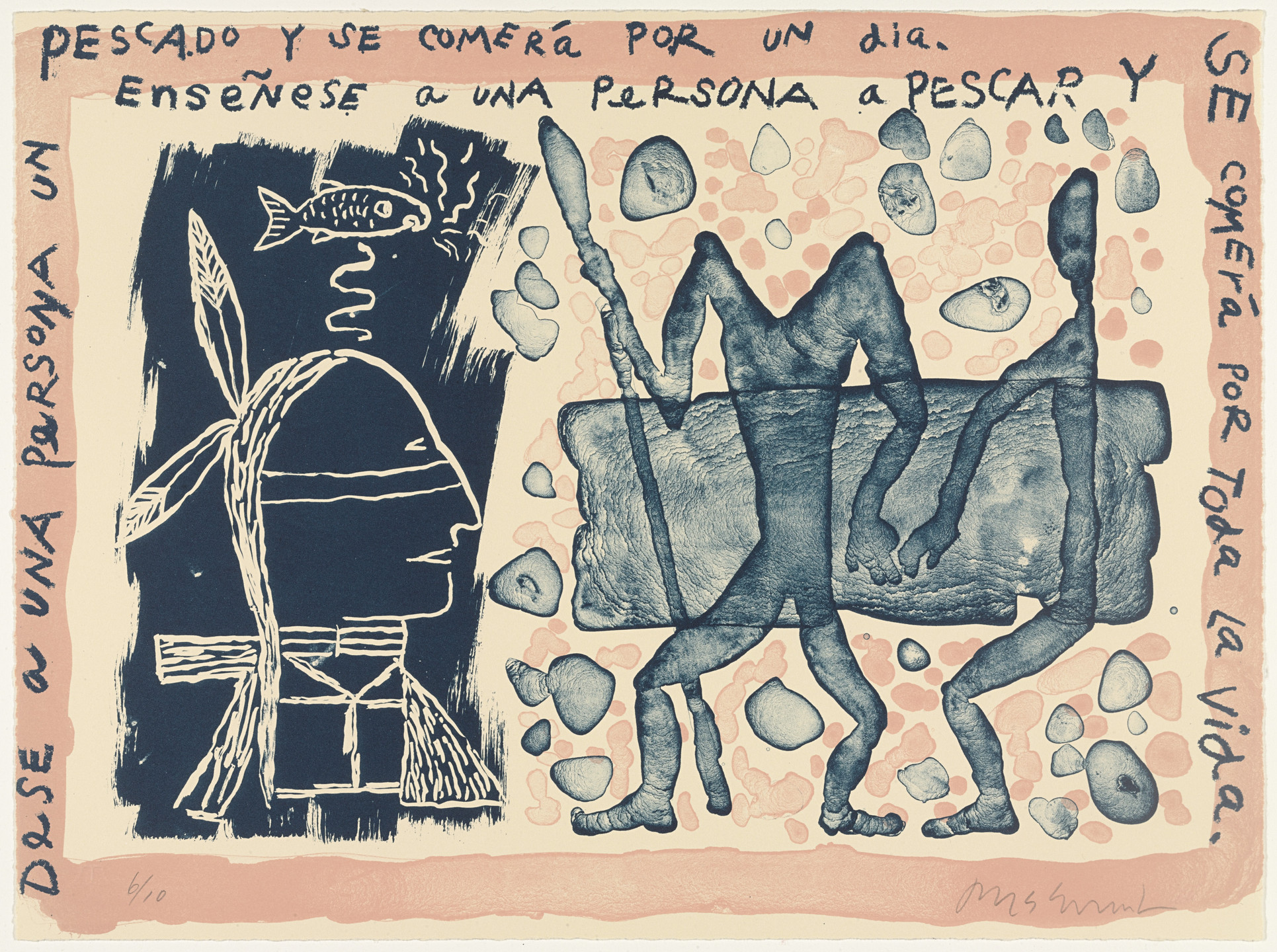 Jaune Quick-to-See Smith. Fish For a Lifetime. 1993–94
