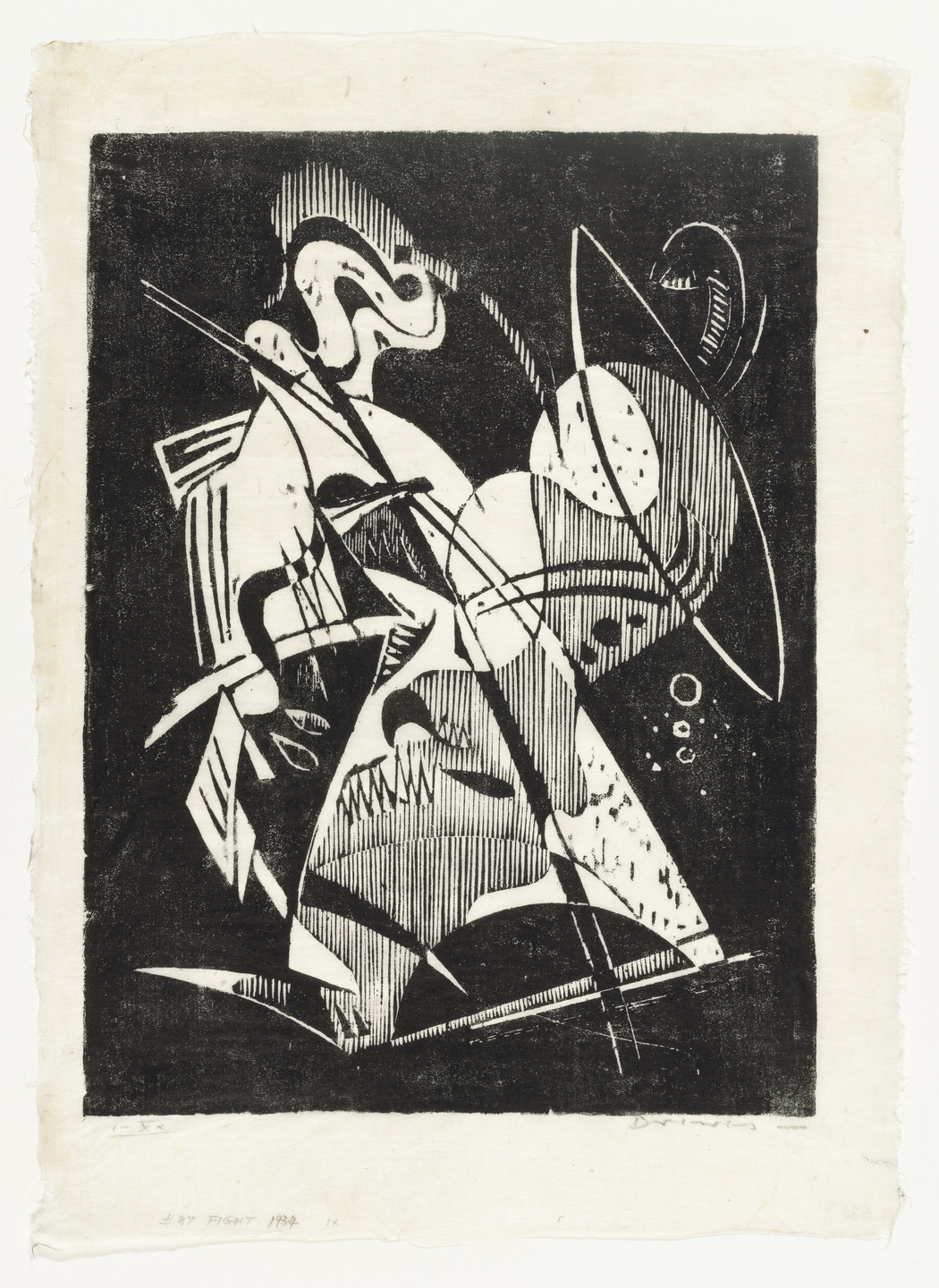 Werner Drewes. Fight. (1934)