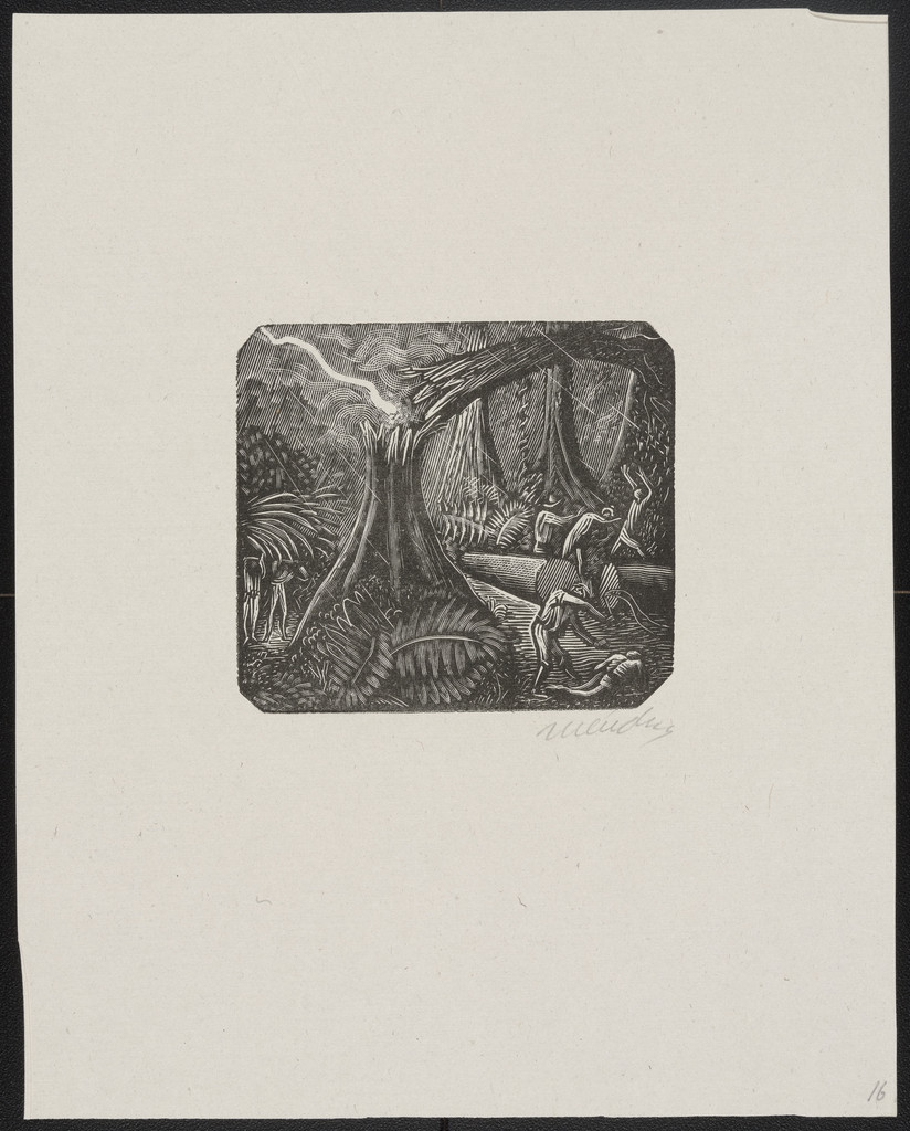 The Thunderbolt (El Rayo) from the portfolio 25 Prints of Leopoldo Méndez