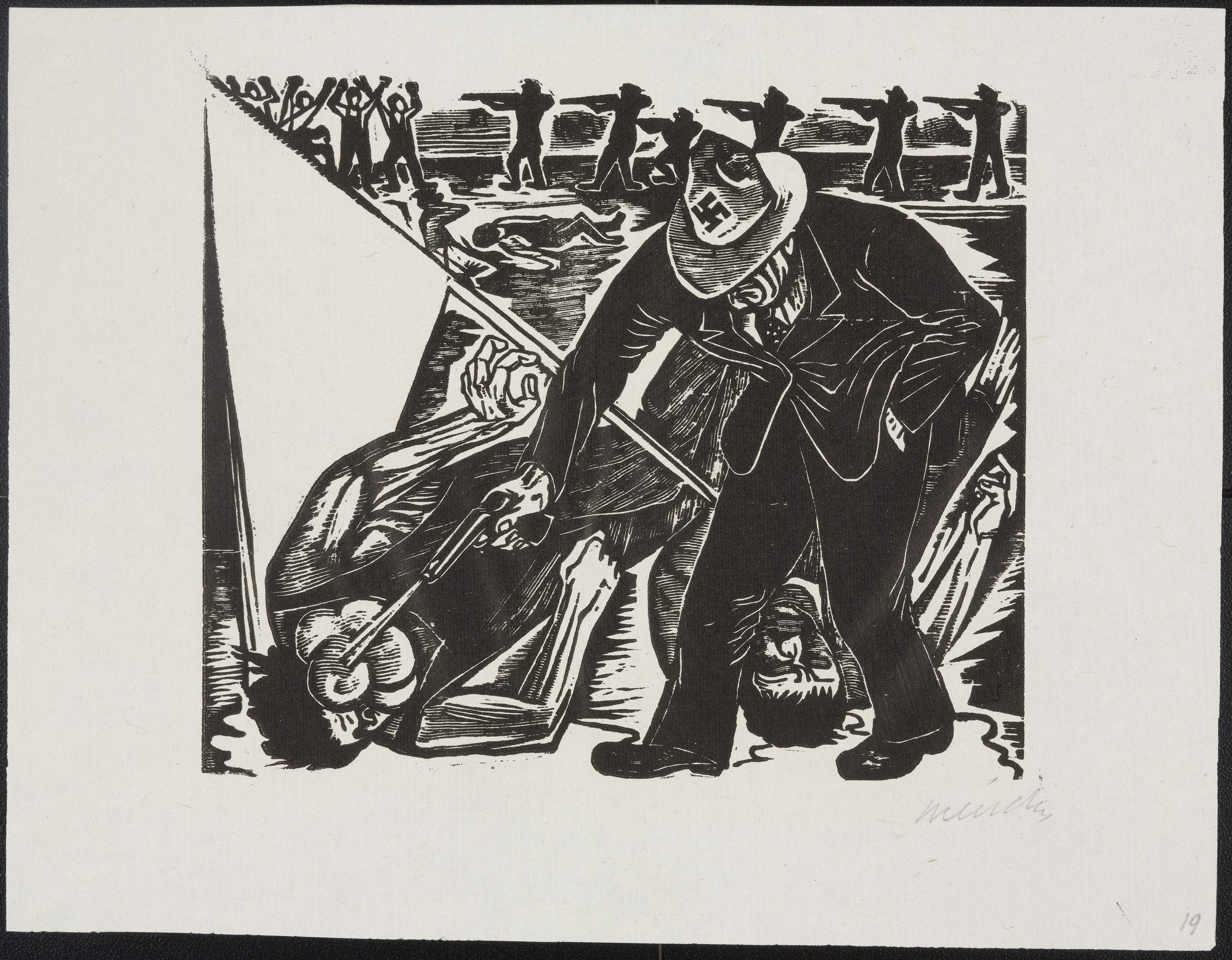 Leopoldo Méndez. Fascism (1) (Fachismo [1]) from the portfolio 25 Prints of Leopoldo Méndez
