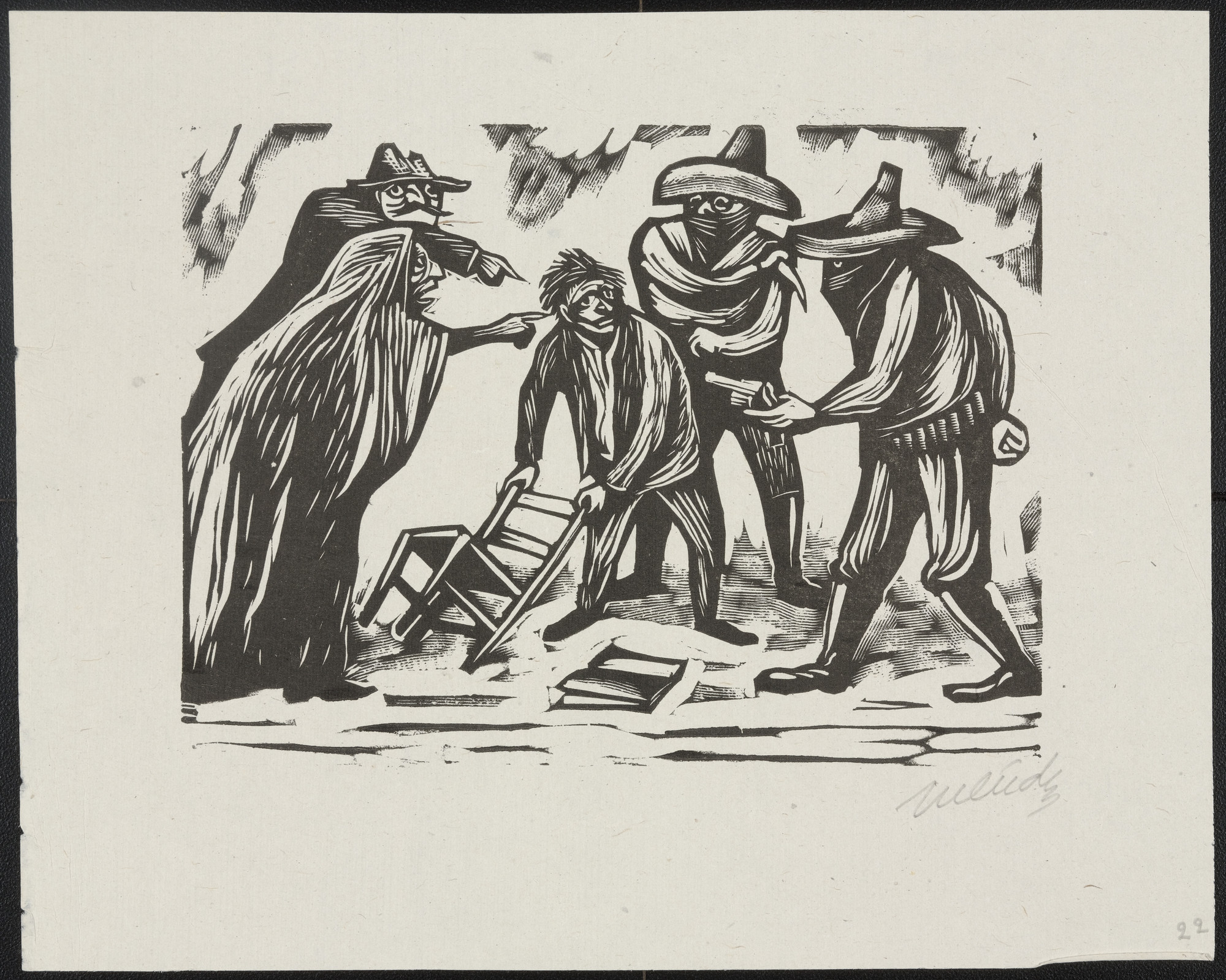 Leopoldo Méndez. For Teaching Them to Read (Por enseñar a Leer) from the portfolio 25 Prints of Leopoldo Méndez