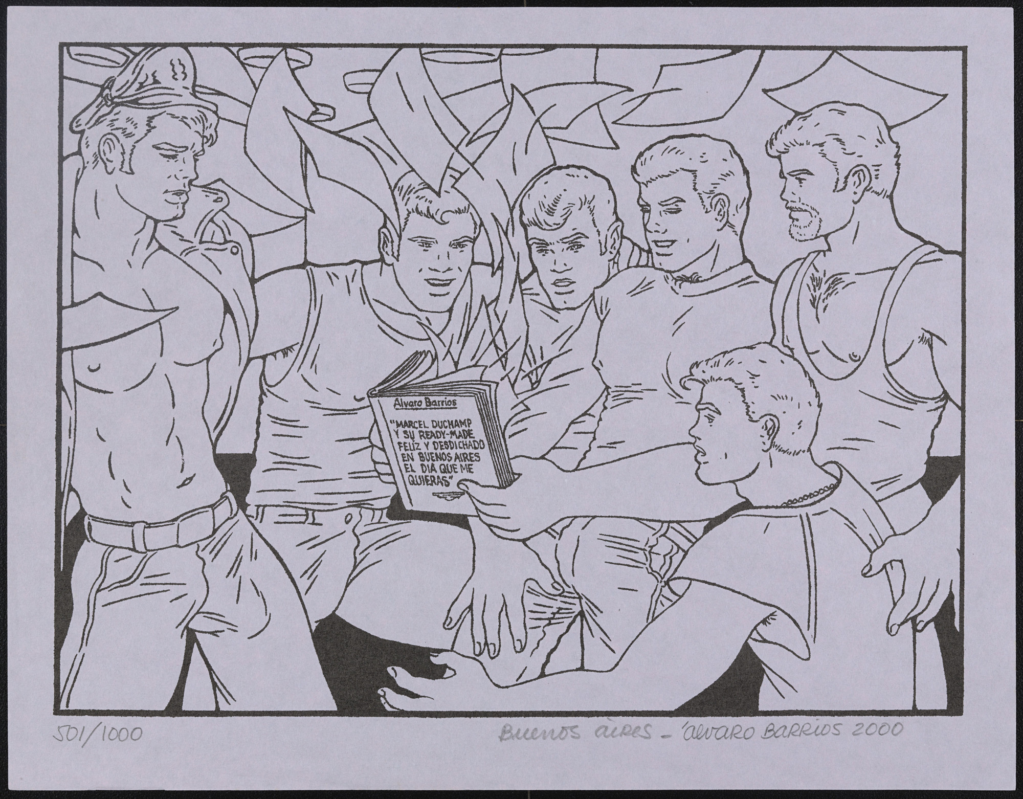 Álvaro Barrios. Popular Print for the First International Art Biennial of Buenos Aires