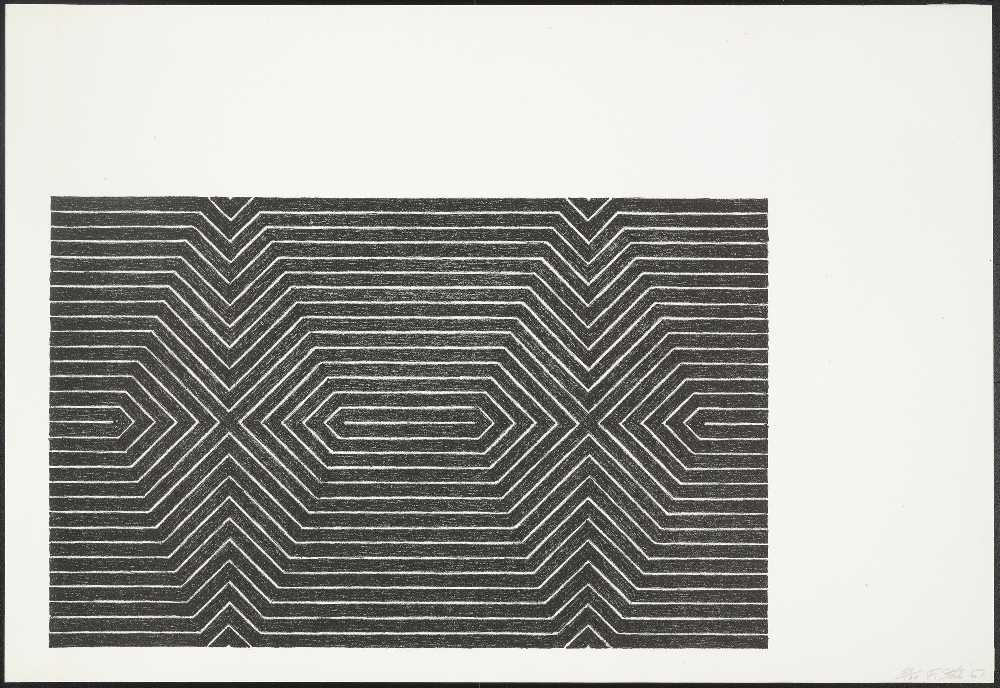 Frank Stella. Turkish Mambo from Black Series II
