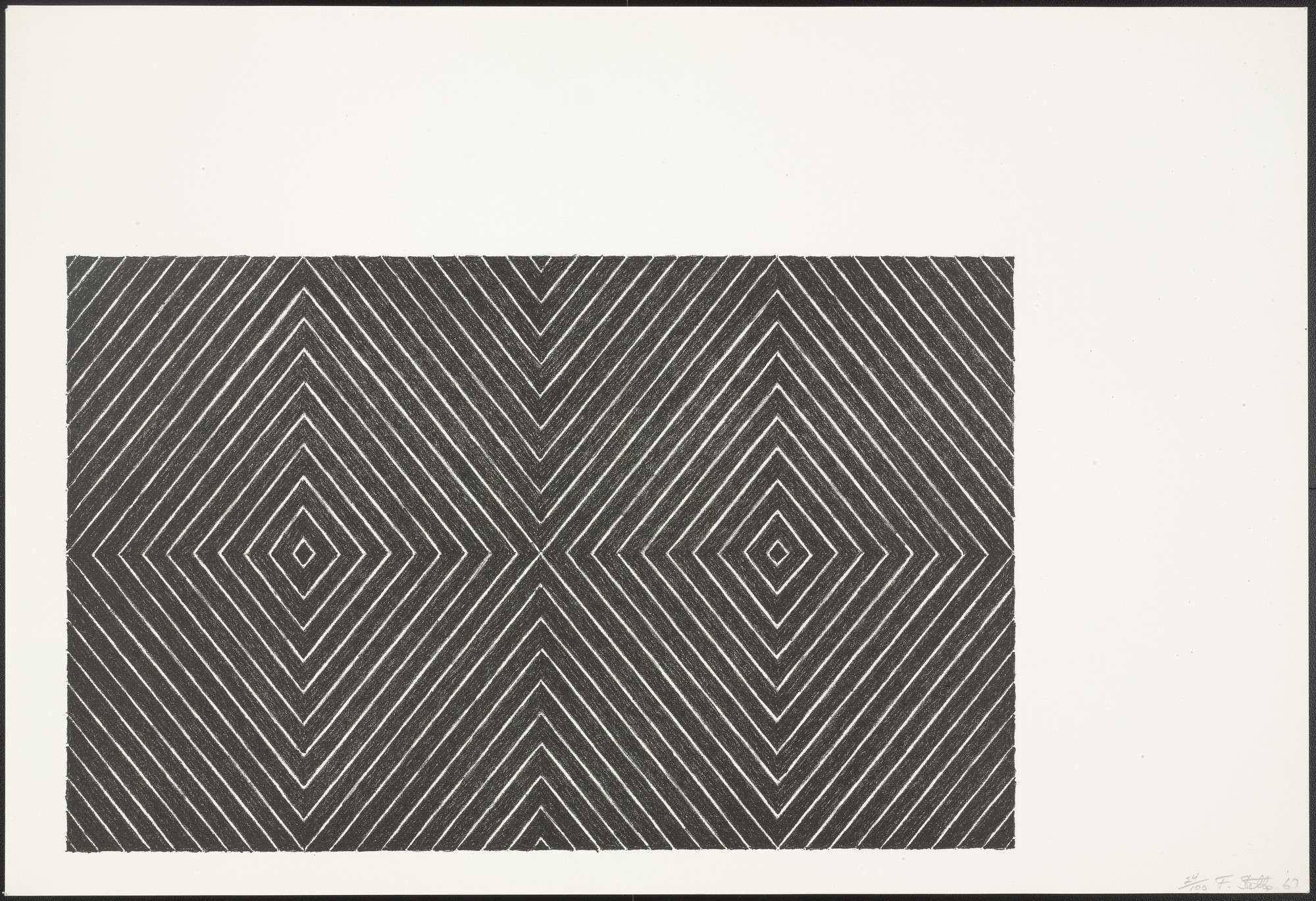 Frank Stella. Delphine and Hippolyte from Black Series II