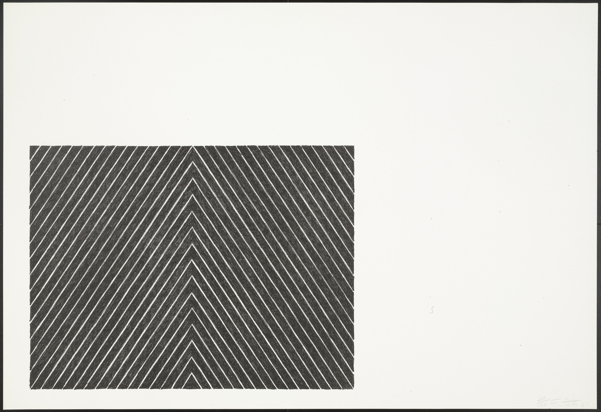 Frank Stella. Point of Pines from Black Series II