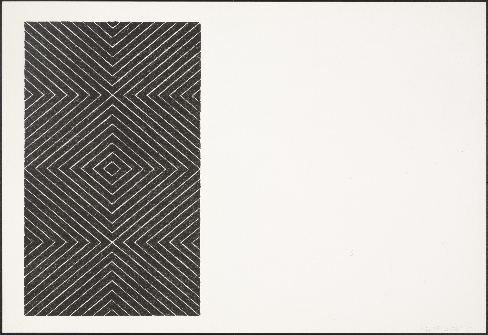 Frank Stella. Gezira from Black Series II