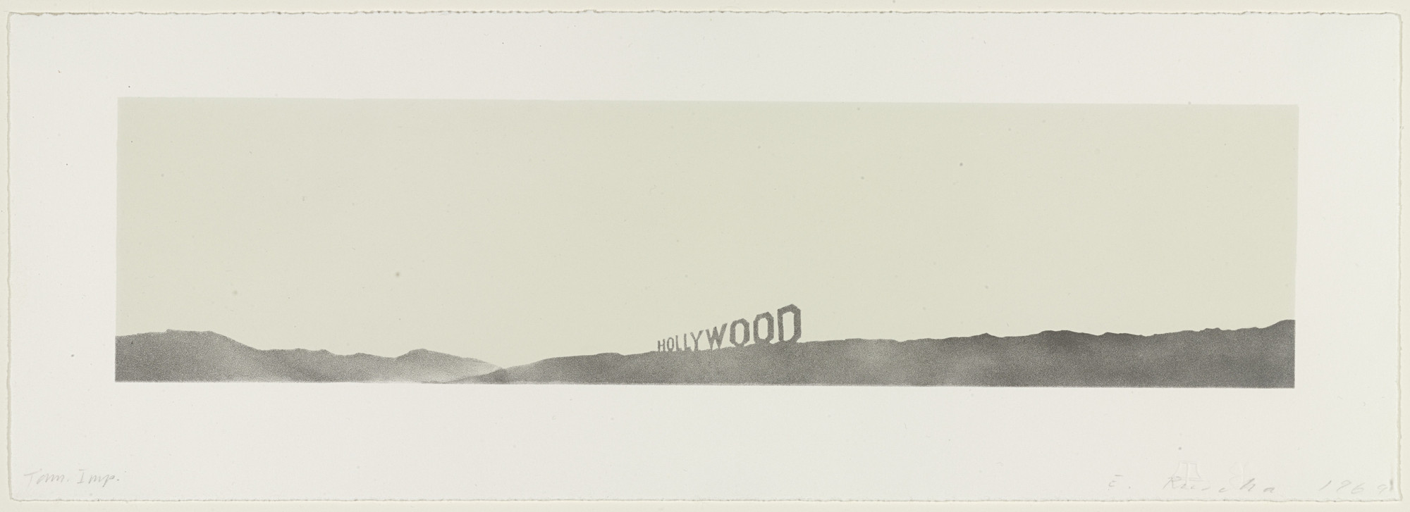 Edward Ruscha. Hollywood