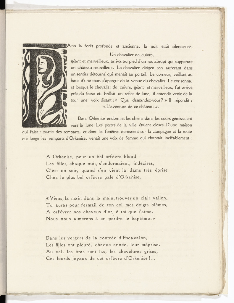 Pictorial initial (folio 27) from L'Enchanteur pourrissant