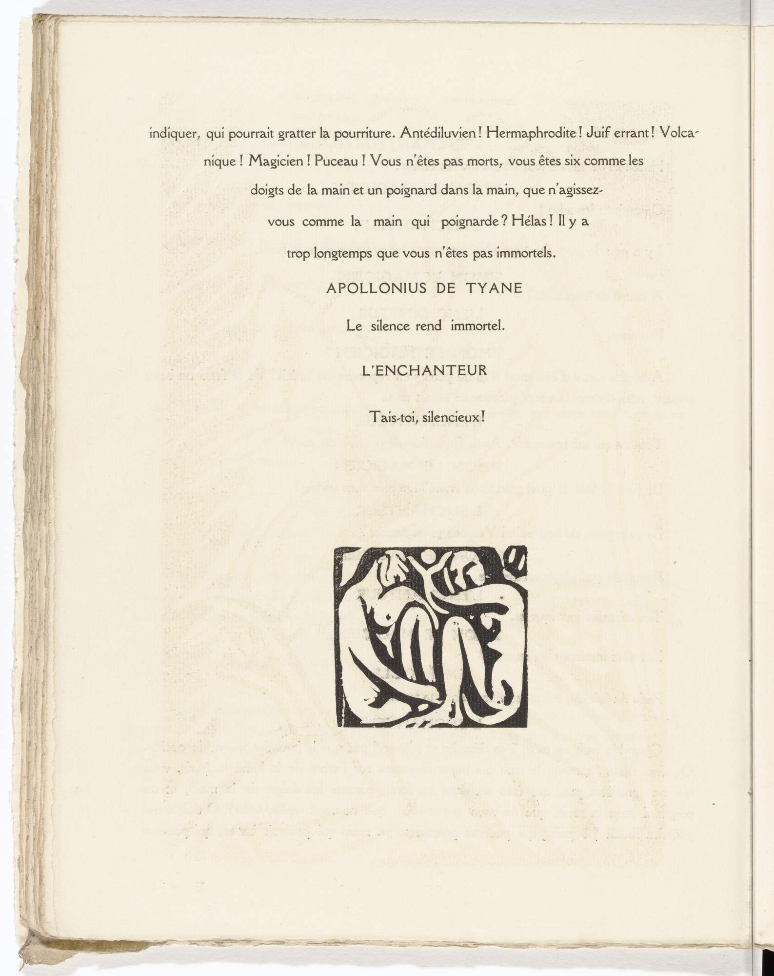 André Derain. Tailpiece (folio 31 verso) from L'Enchanteur pourrissant