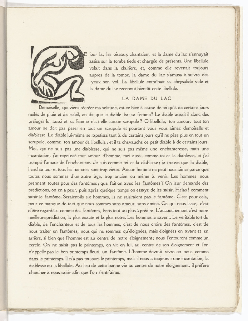 Pictorial initial (folio 33) from L'Enchanteur pourrissant