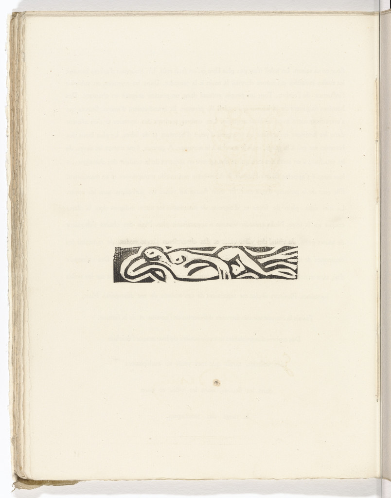 Vignette (folio 39 verso) from L'Enchanteur pourrissant, André Derain, 1909