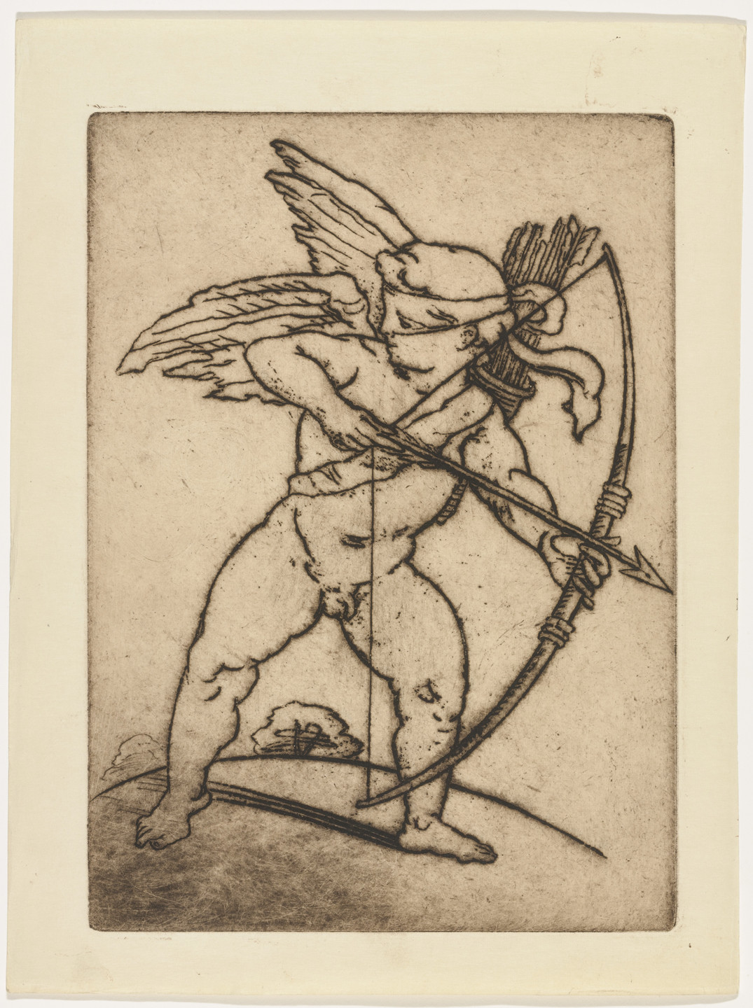 Émile Bernard. Love (frontispiece, folio 3) from Les Amours (The Loves). 1915