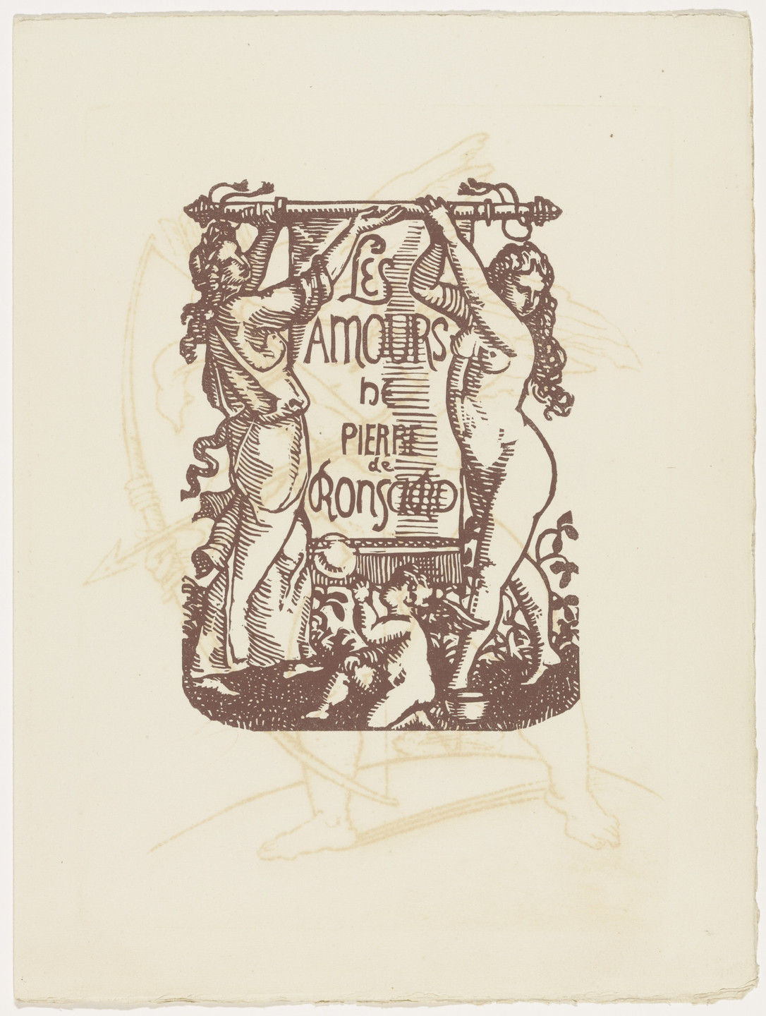 Émile Bernard. Title page (folio 4) from Les Amours (The Loves). 1915