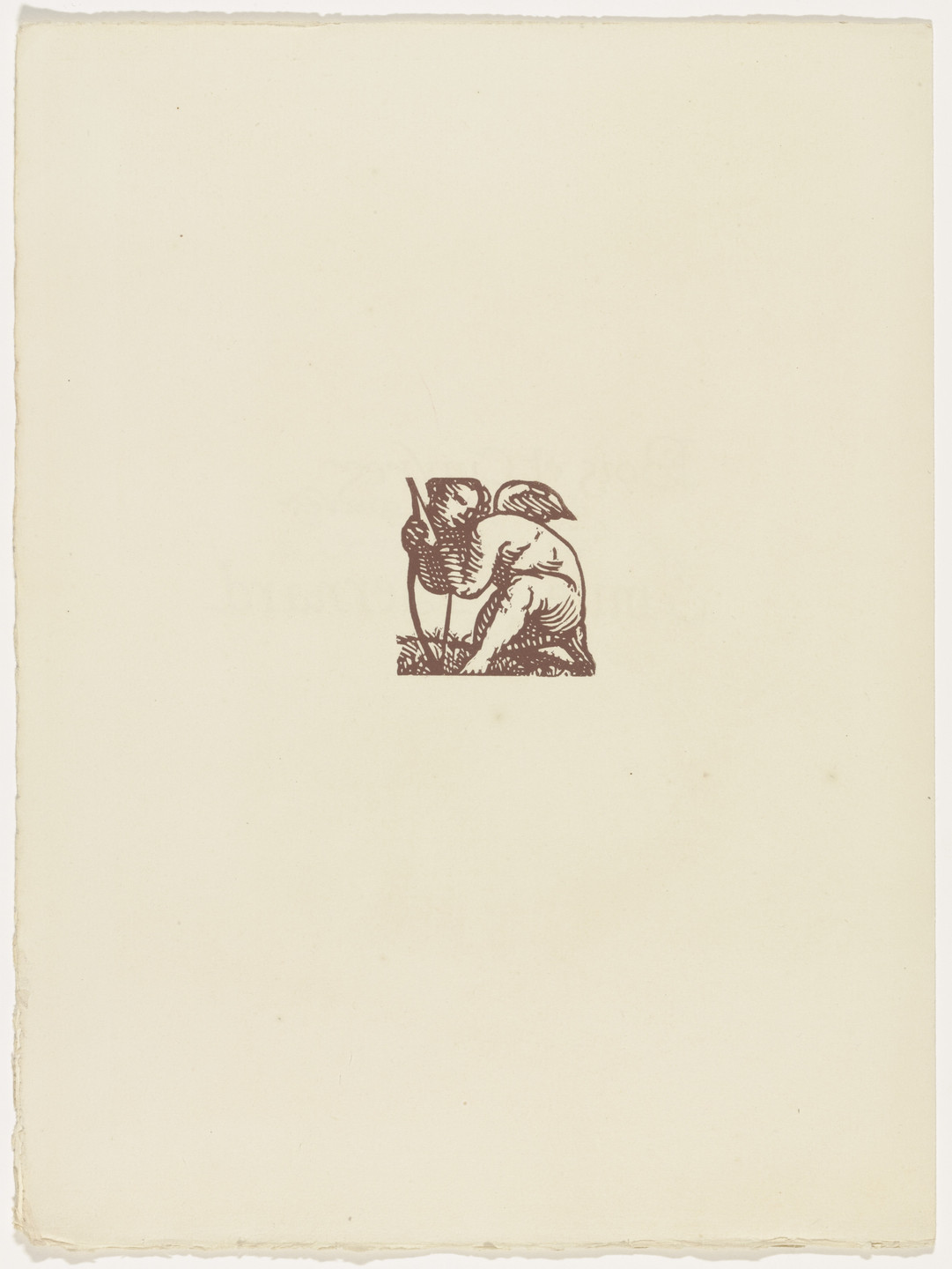 Émile Bernard. Vignette (folio 5 verso) from Les Amours (The Loves). 1915