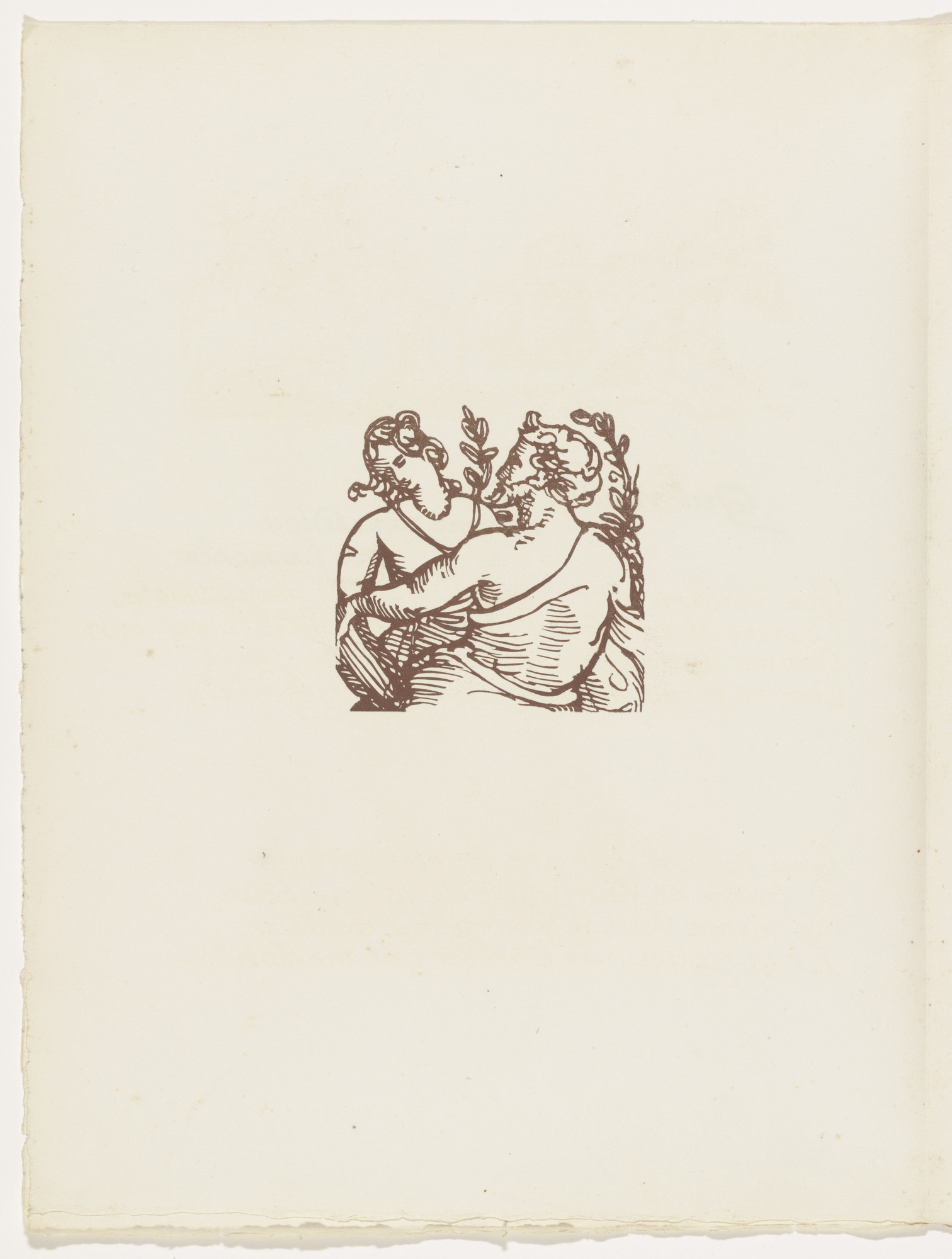 Émile Bernard. Vignette (folio 10 verso) from Les Amours (The Loves)