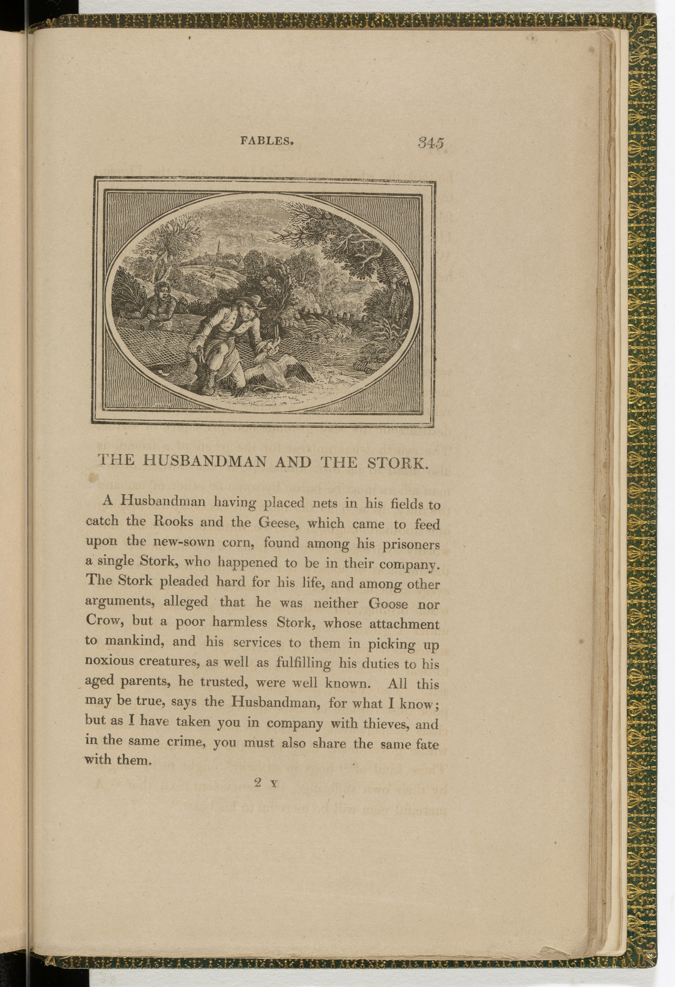 Thomas Bewick. Headpiece (page 345) from The Fables of Aesop