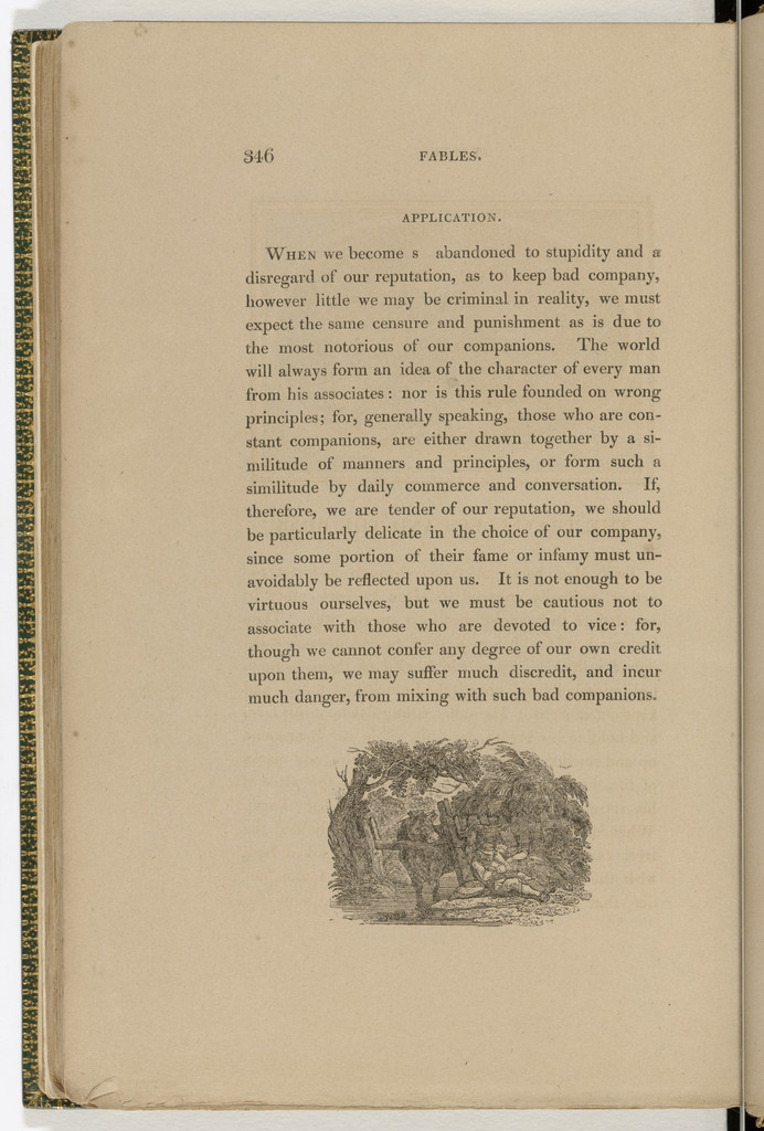 Tailpiece (page 346) from The Fables of Aesop