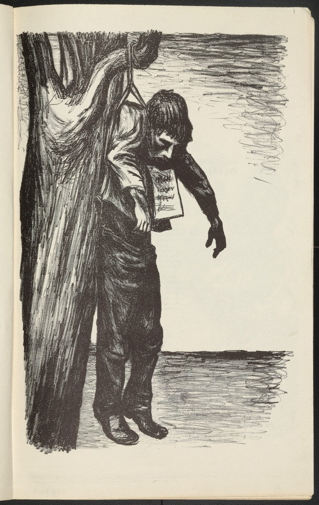 Profesor Jose Martinez Ramirez from the illustrated book En Nombre De Cristo... Han Asesinado más de 200 Maestros: 7 Litografias de Leopoldo Méndez (In the Name of Christ...More than 200 Teachers Have Been Murdered: 7 Lithographs by Leopoldo Méndez)