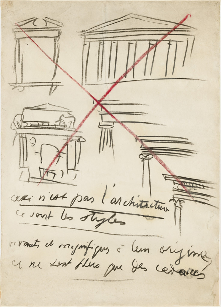Ceci n'est pas l'architecture (This is not architecture) (Drawing from a Buenos Aires lecture)