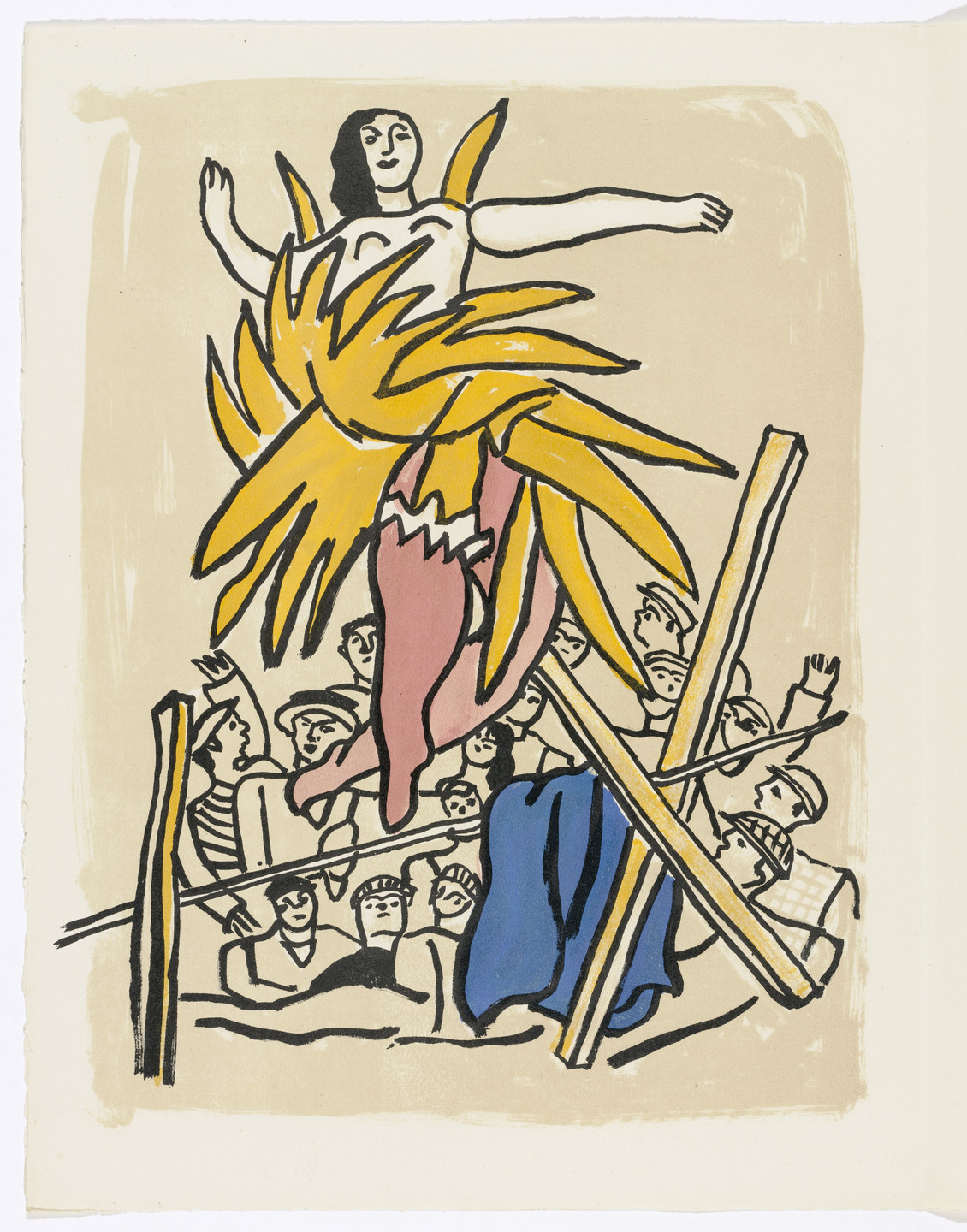 Fernand Léger. Plate (page 60) from Cirque (Circus). 1950