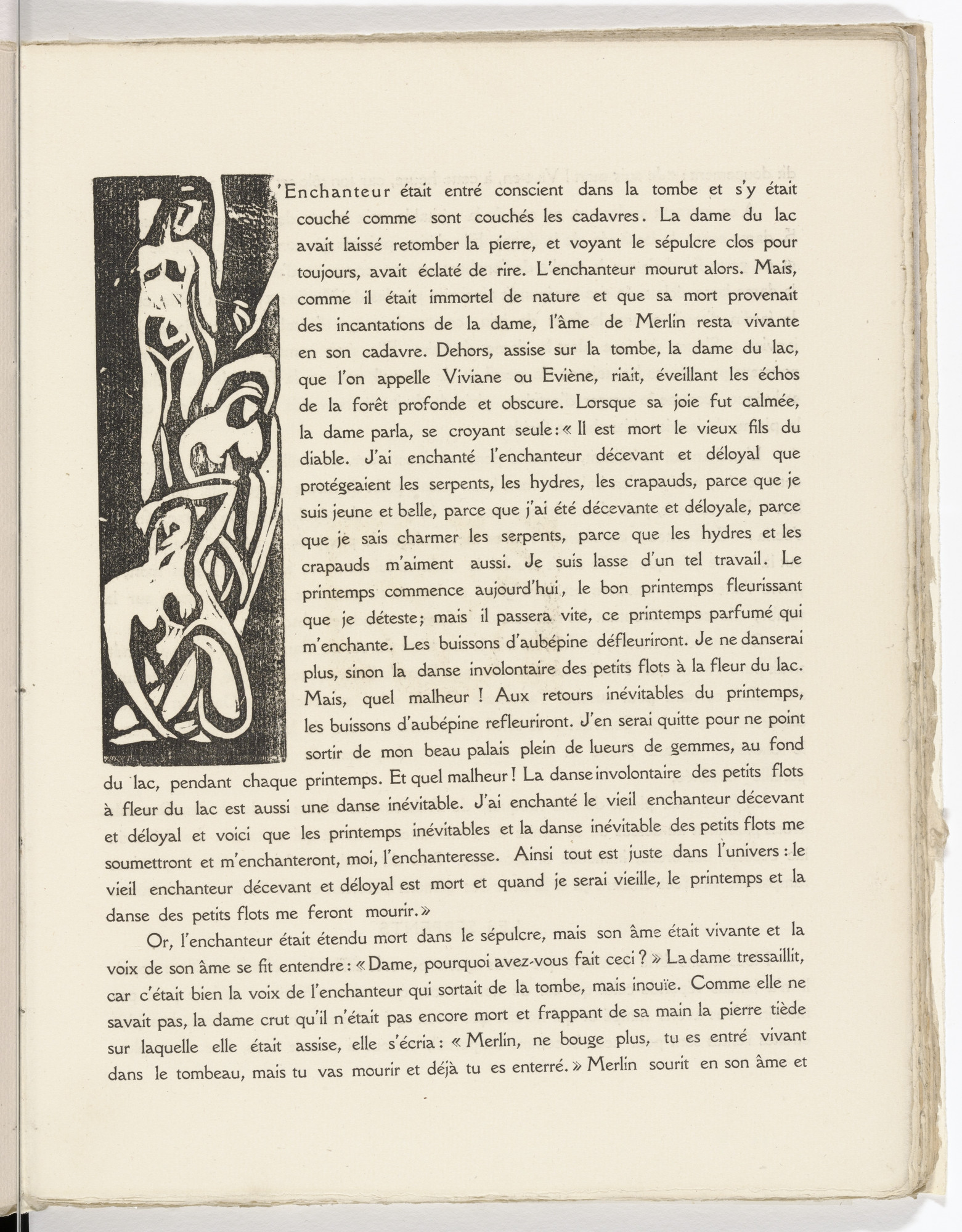André Derain. Pictorial initial (folio 6) from L'Enchanteur pourrissant