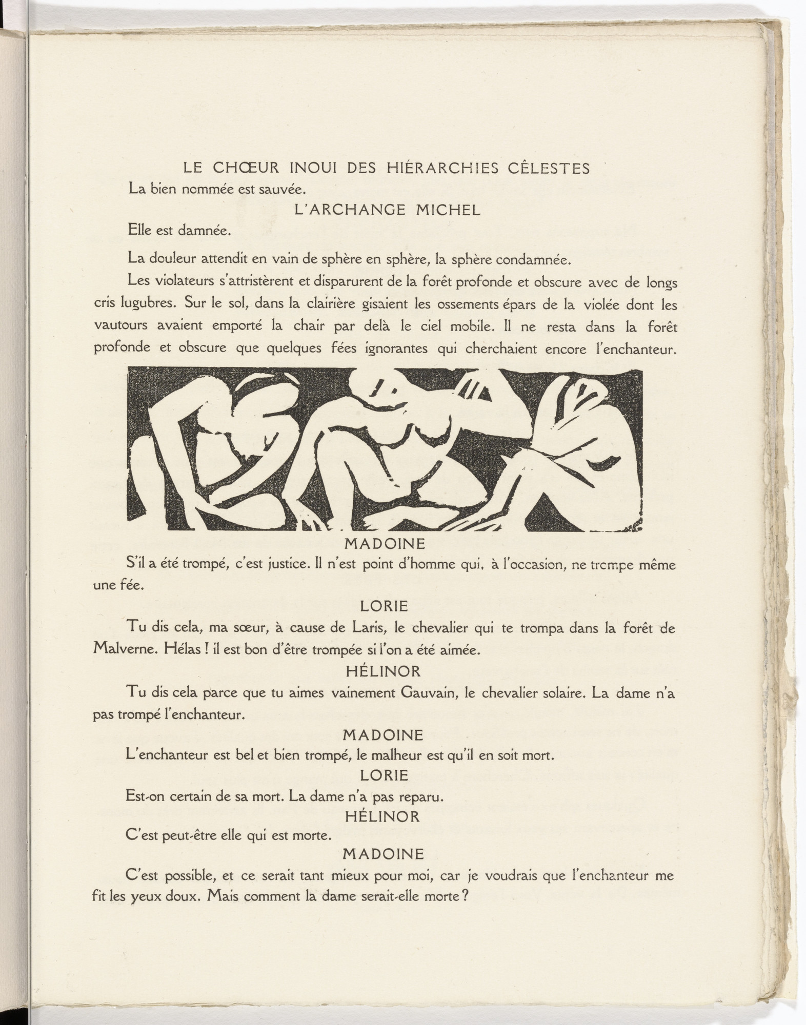 André Derain. In-text plate (folio 18) from L'Enchanteur pourrissant