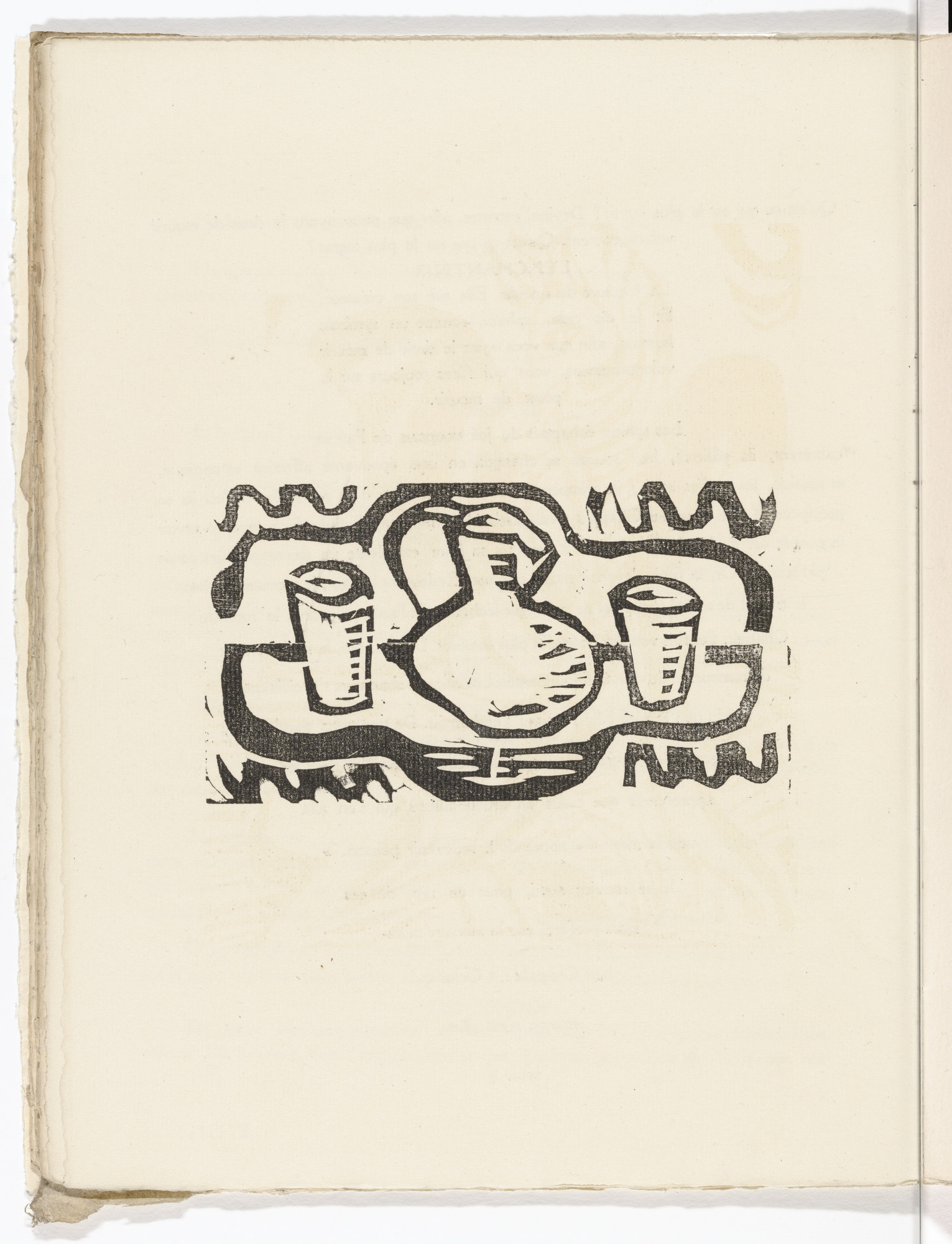 André Derain. Plate (folio 19 verso) from L'Enchanteur pourrissant