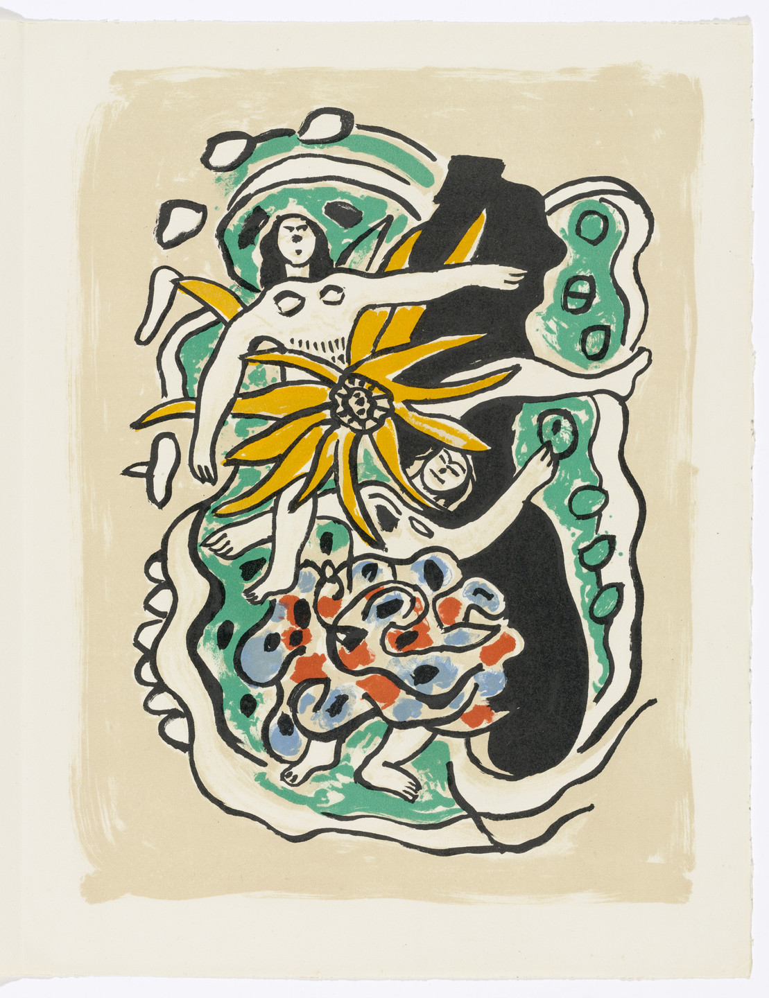Fernand Léger. Plate (page 61) from Cirque (Circus). 1950