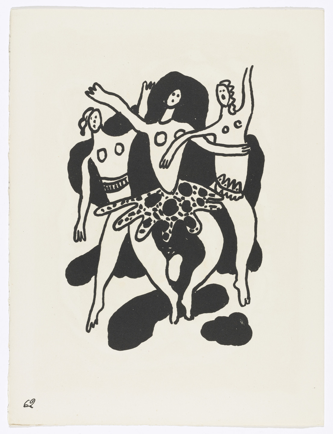 Fernand Léger. Plate (page 62) from Cirque (Circus). 1950