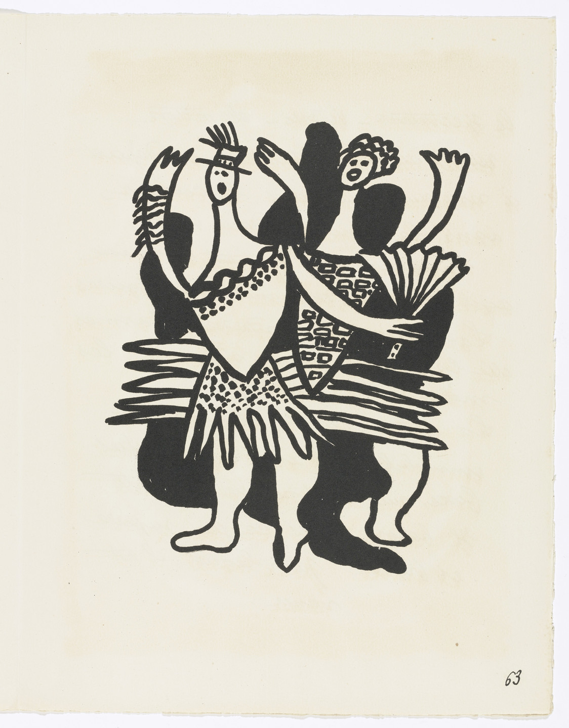Fernand Léger. Plate (page 63) from Cirque (Circus). 1950