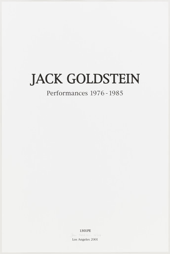 Portfolio of Performance, 1976-1985