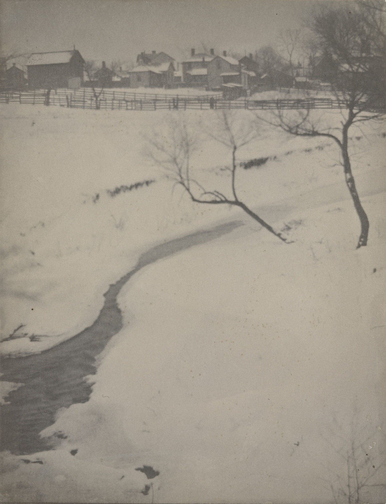 Clarence H. White. Winter Landscape, Newark, Ohio