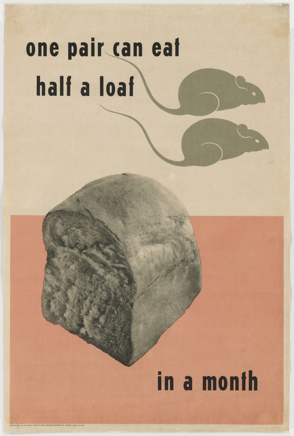 Herbert Tomlinson. One Pair Can Eat Half a Loaf in a Month. c.1941