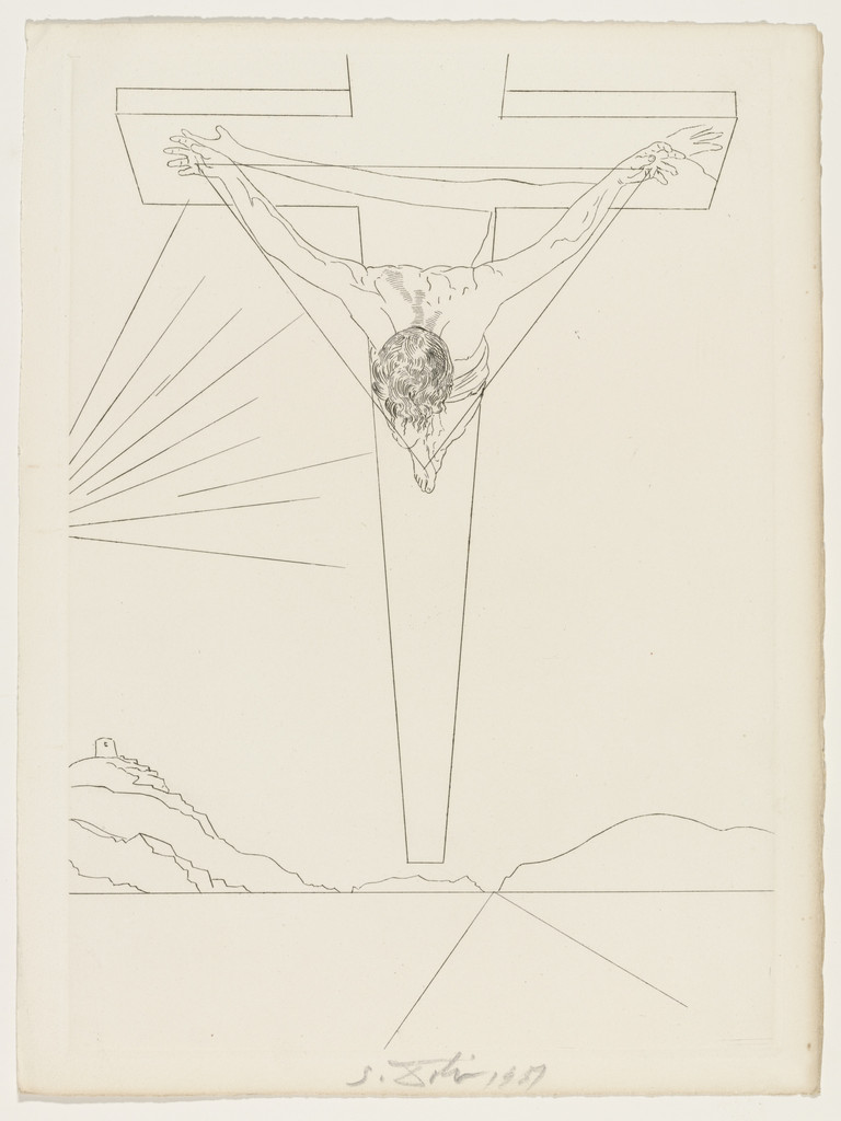 Plate (supplementary suite) from Manifeste Mystique (Mystic Manifesto) by Salvador Dalí