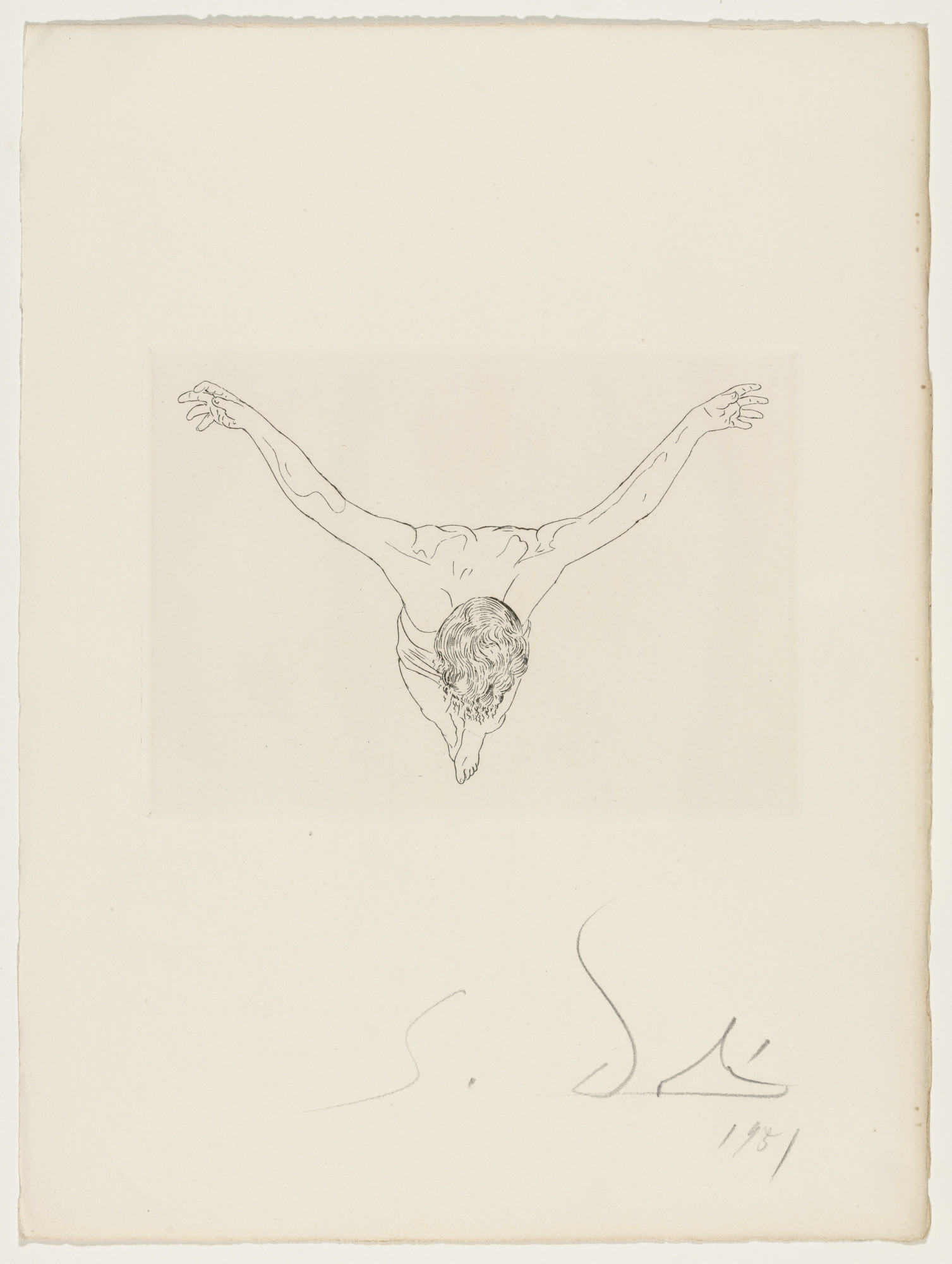 Salvador Dalí. Plate (supplementary suite) from Manifeste Mystique ( Mystic Manifesto )