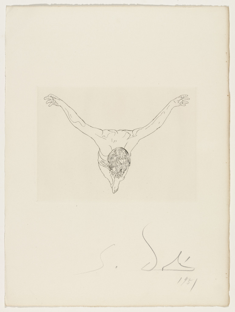 Plate (supplementary suite) from Manifeste Mystique (Mystic Manifesto) by Salvador Dalí
