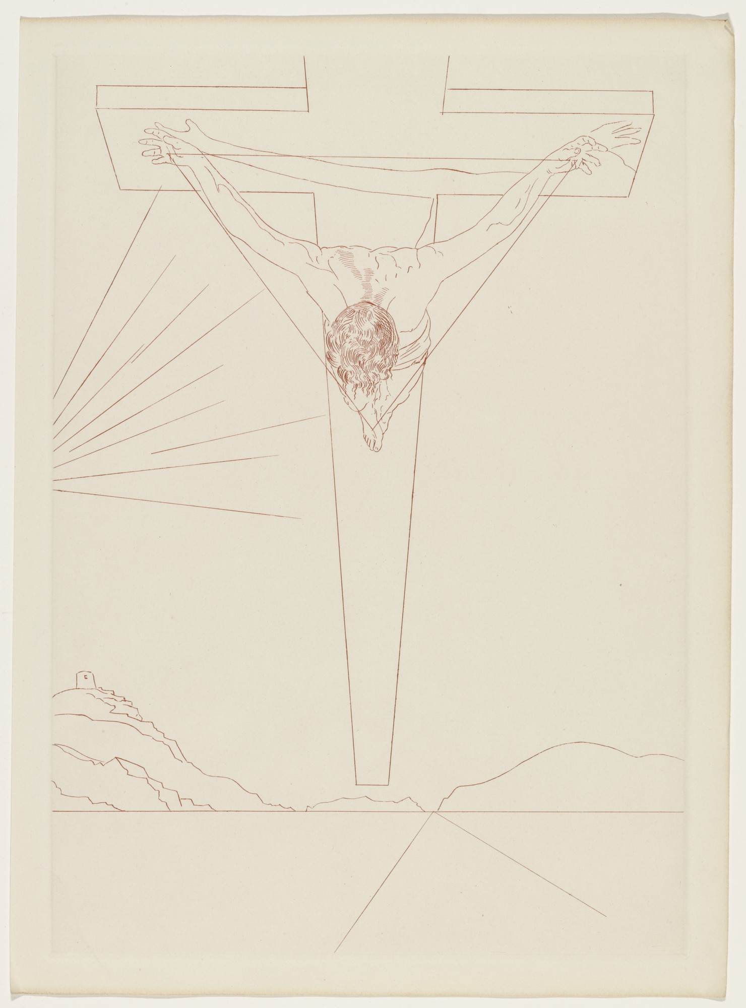 Salvador Dalí. Plate (supplementary suite) from Manifeste Mystique ( Mystic Manifesto )