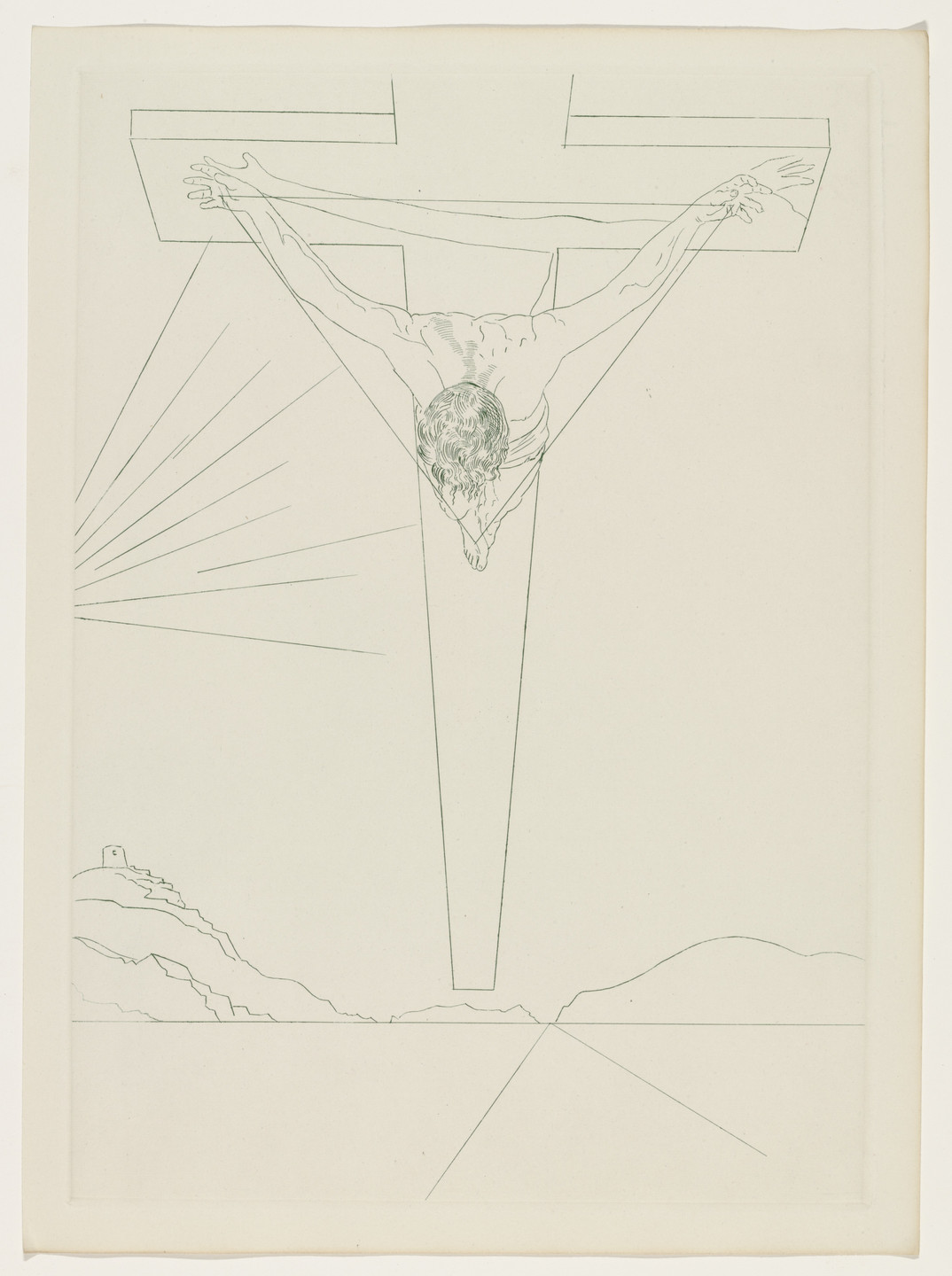 Salvador Dalí. Plate (supplementary suite) from Manifeste Mystique (Mystic Manifesto). 1951