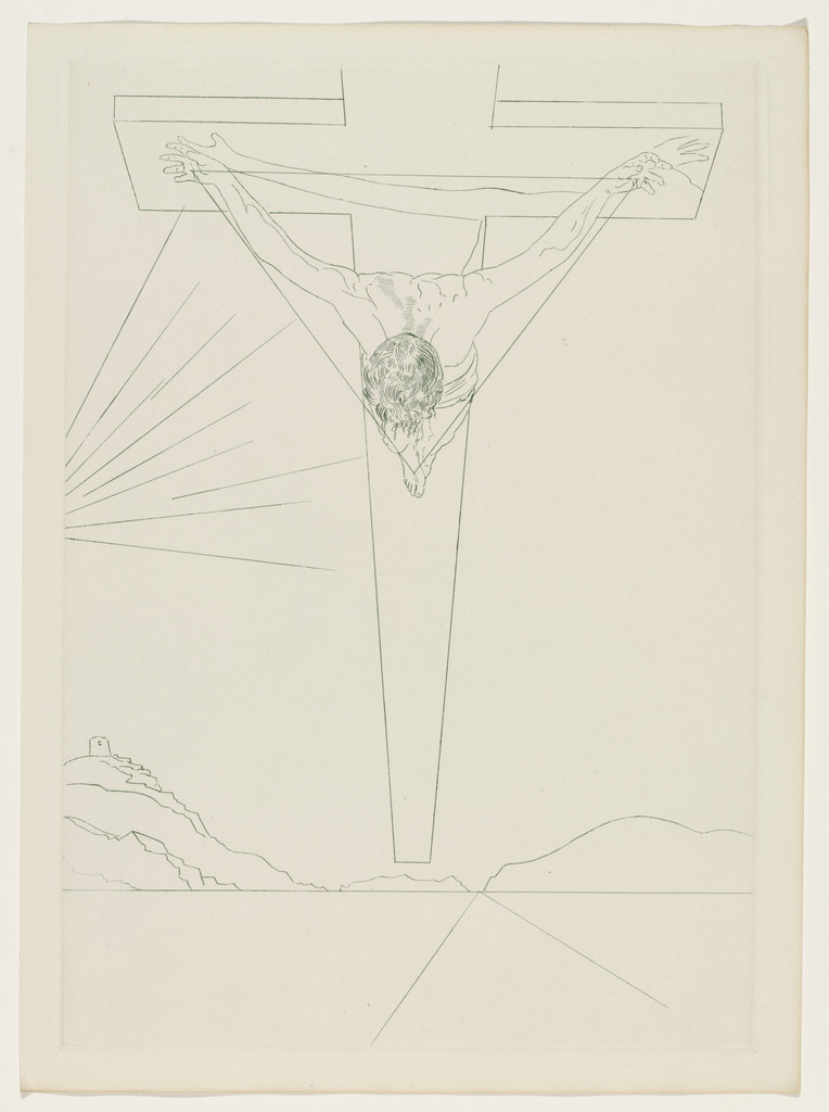 Plate (supplementary suite) from Manifeste Mystique (Mystic Manifesto) by Salvador Dalí