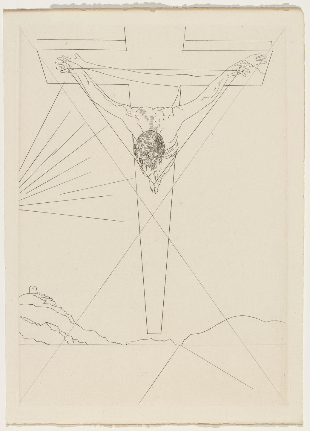 Salvador Dalí. Plate (supplementary suite) from Manifeste Mystique (Mystic Manifesto). 1951