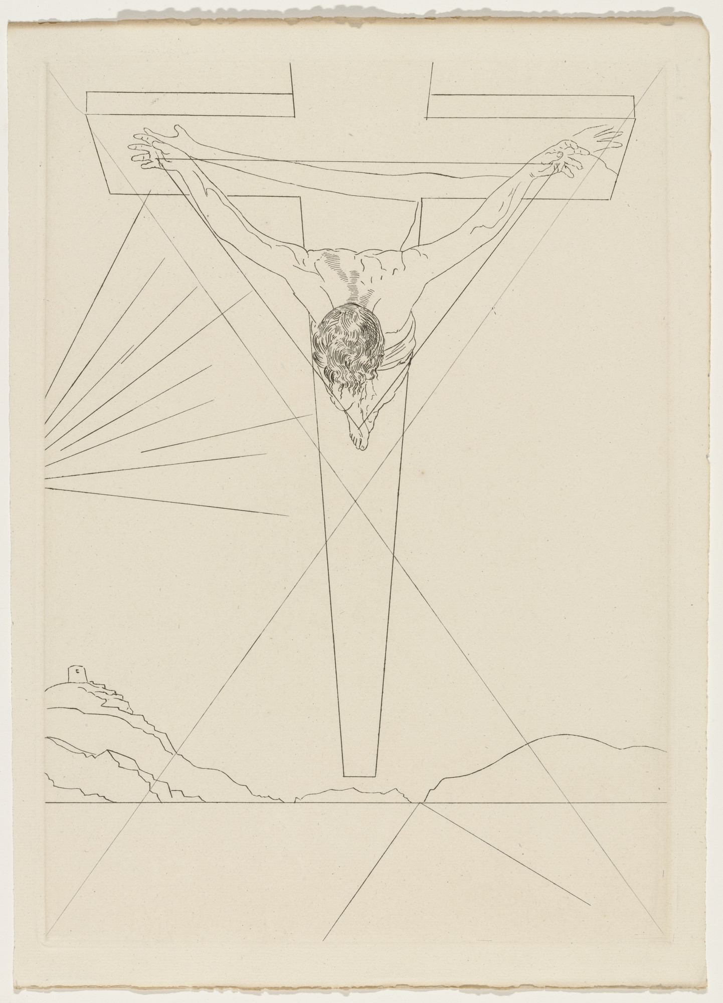 Salvador Dalí. Plate (supplementary suite) from Manifeste Mystique ( Mystic Manifesto )