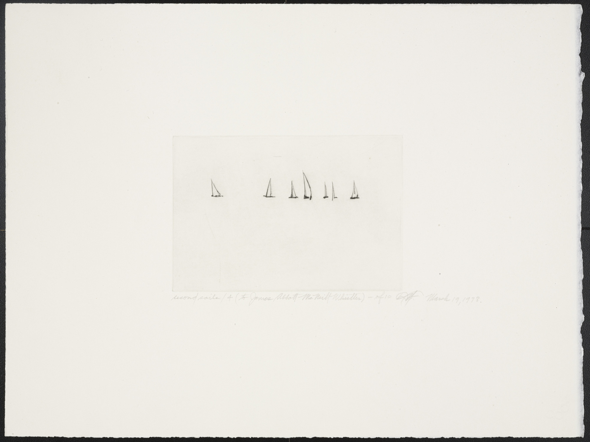 Dan Flavin. Second Sails 4 from Second Sails (To James Abbott McNeill Whistler)