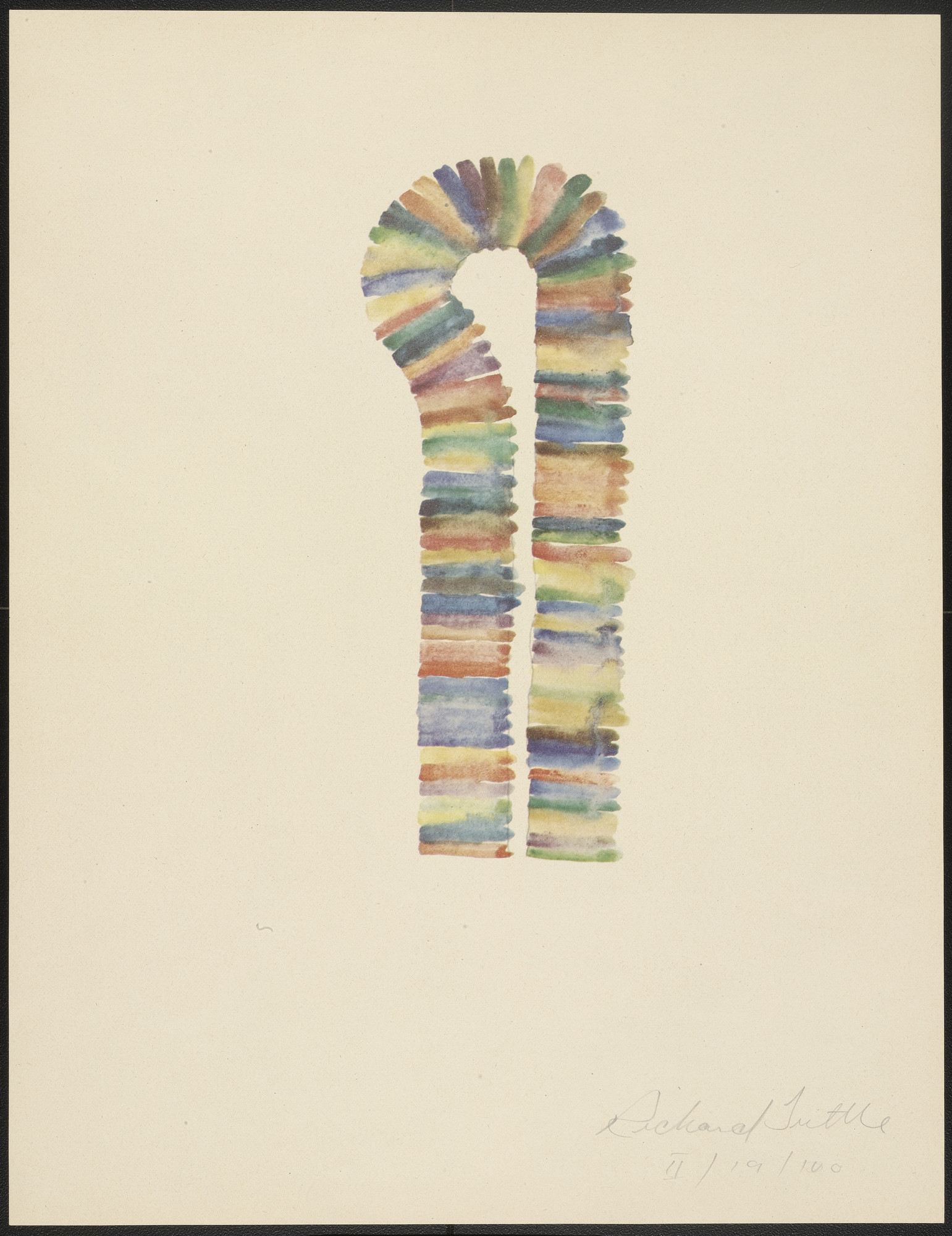 Richard Tuttle. II from Stacked Color Drawings, 1971